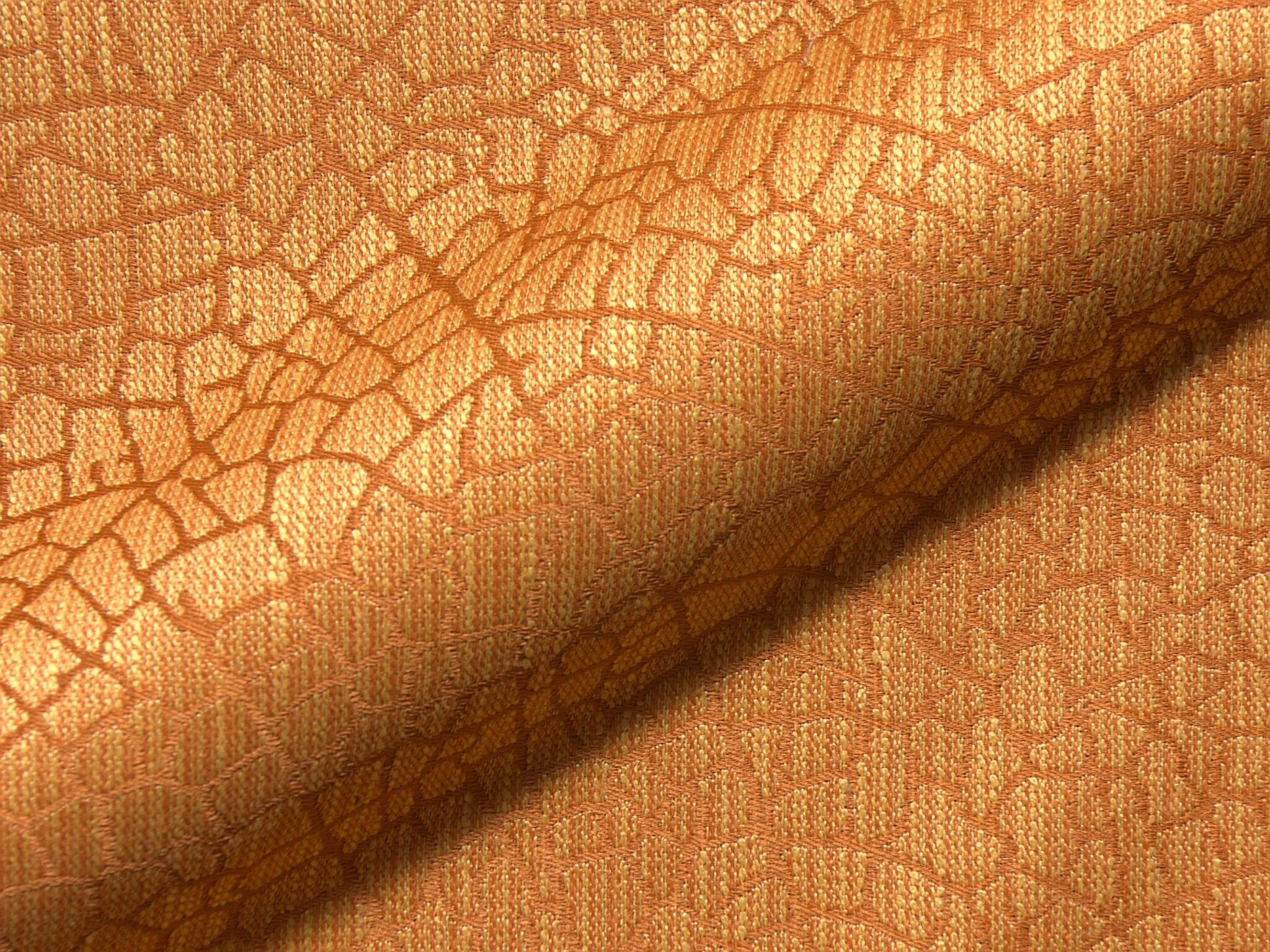 Manila Fr 413 Modern Gemusterter Polsterstoff Orange Gemustert