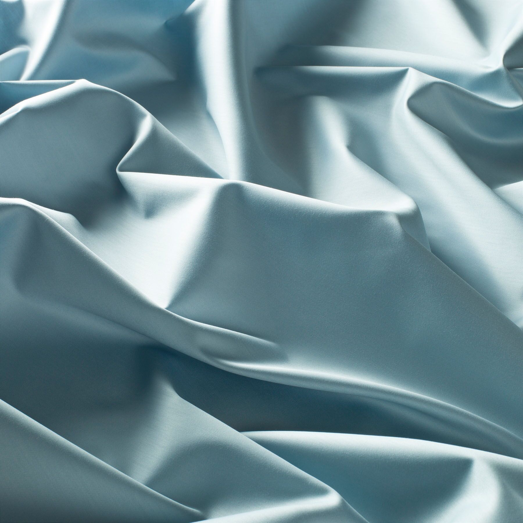1 6728 083 Dialog Satin Vorhaenge Dekostoff Baumwolle Modern Uni Blau