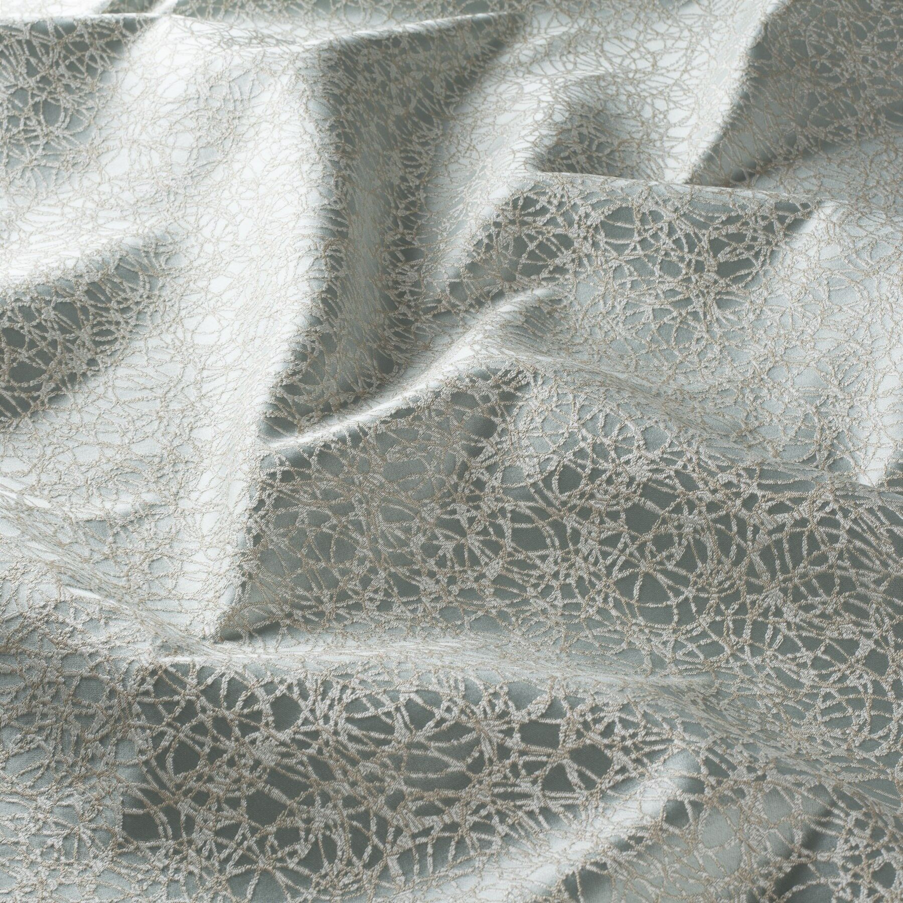 Ja7035 050 Surabaya Jab Moderne Gardinen Gemustert Blau Beige Weiss
