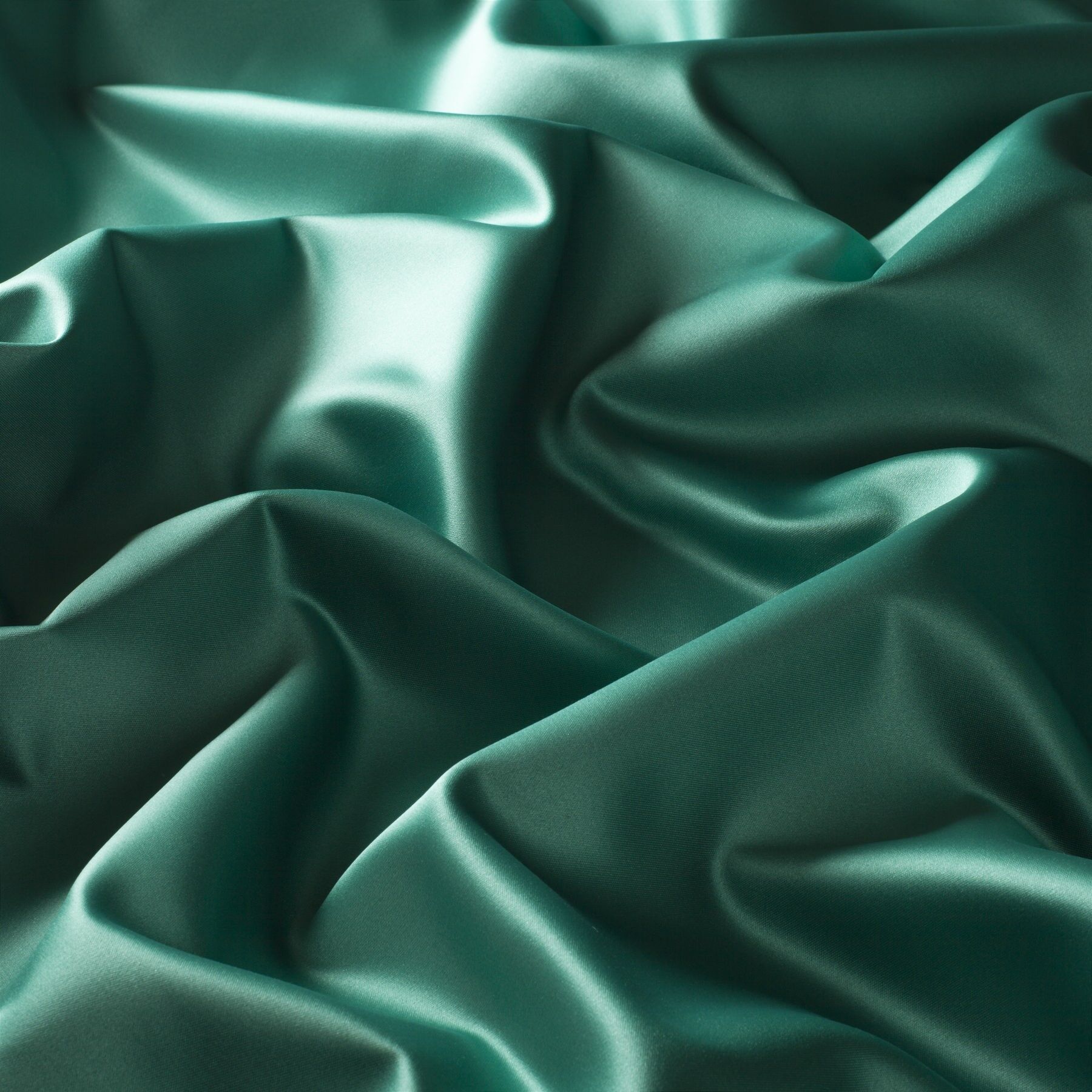 Cr6028 087 Mont Royal Moderne Satin Vorhaenge Tuerkis