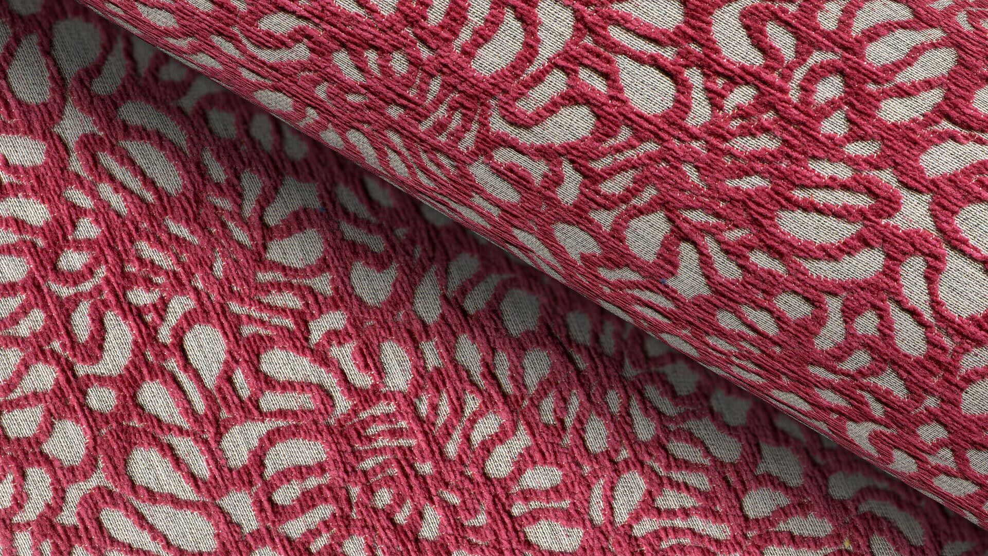396028 Padua 1 Nachhaltiger Sonnhaus Polsterstoff Gemustert Fuchsia
