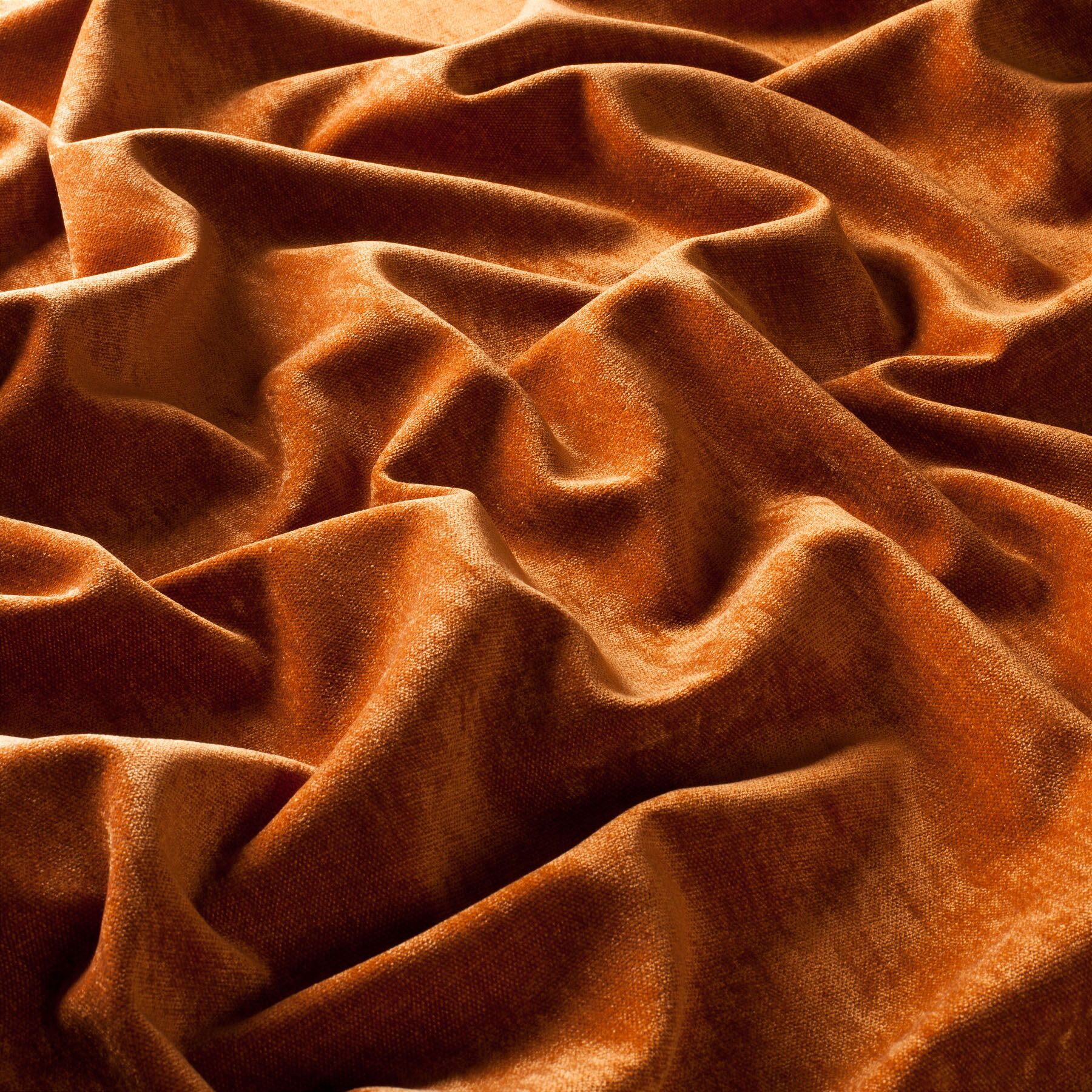 1 6579 061 Diego Jab Anstoetz Chenille Moebelstoff Orange