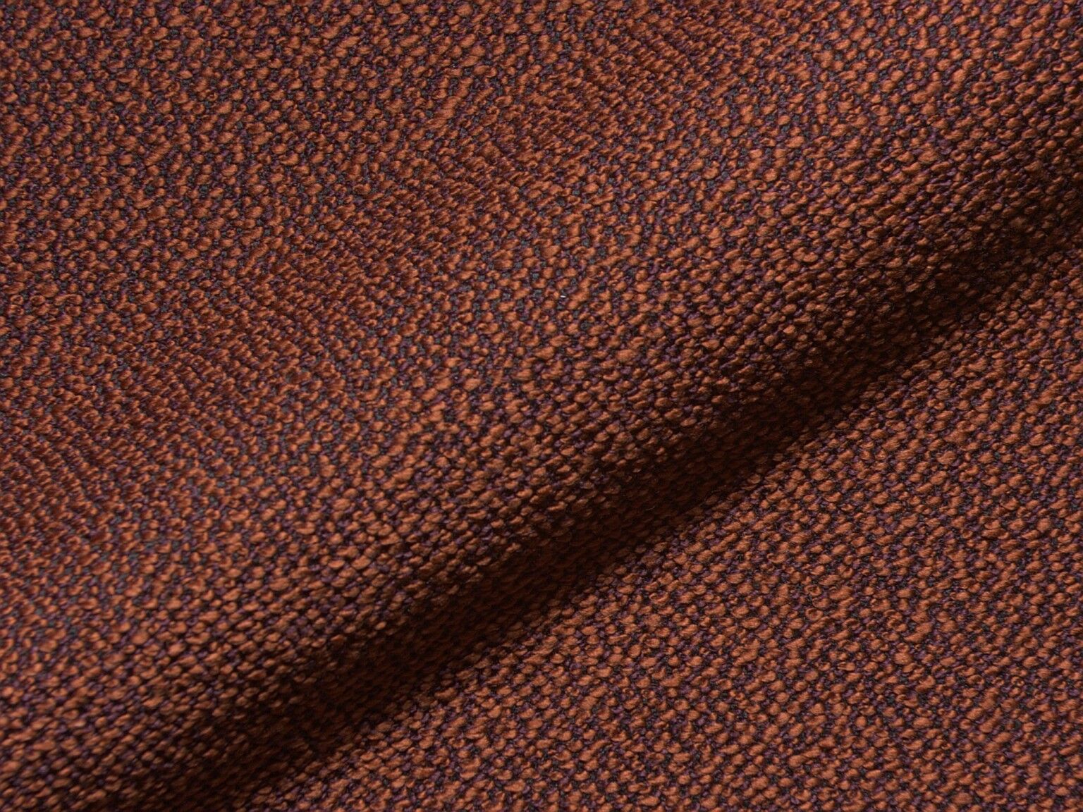 Glow 515 Q2 Hoepke Polsterstoff Moebelstoff Fleckschutz Modern Boucle Grob Orange