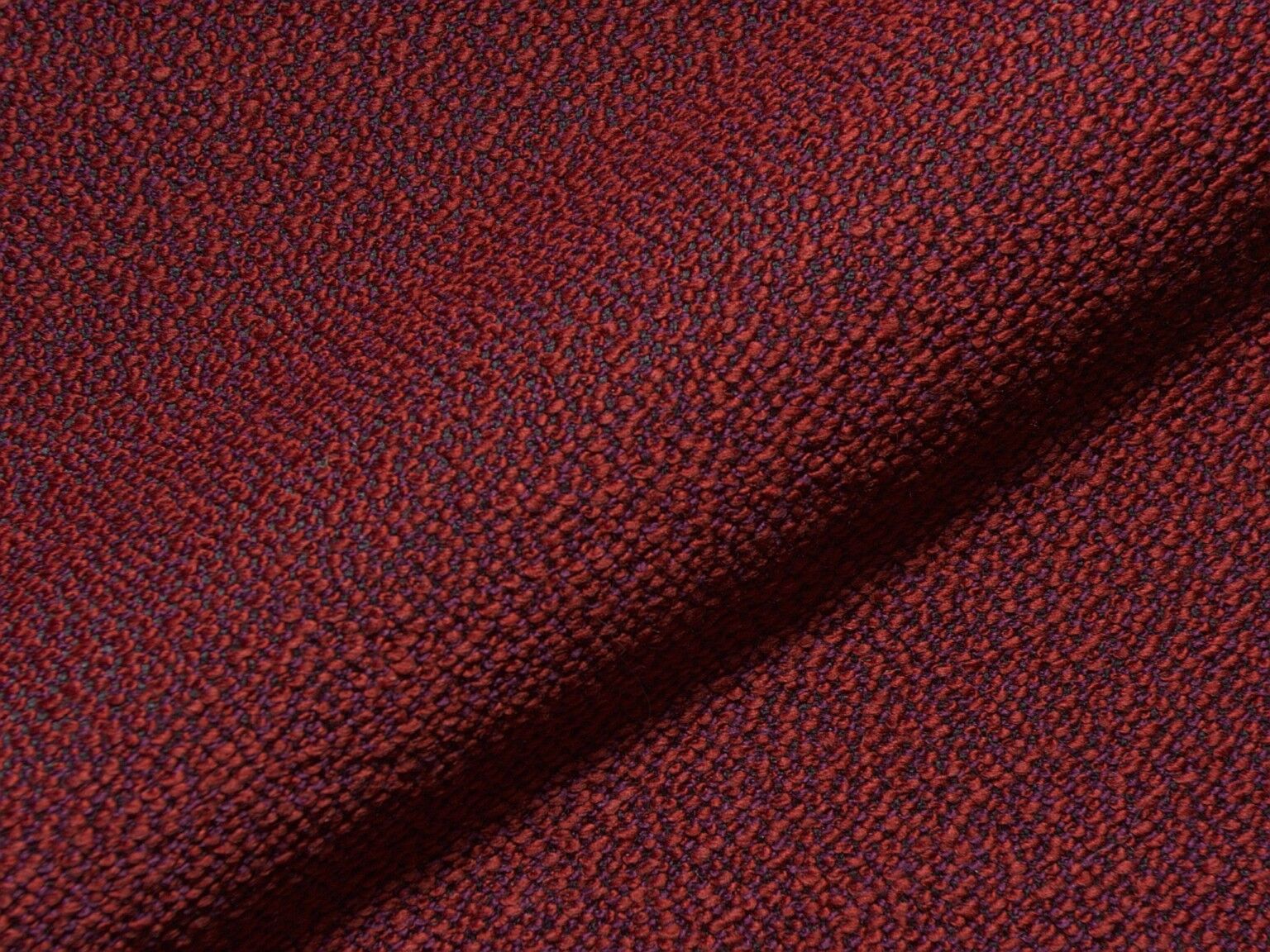 Glow 518 Q2 Hoepke Polsterstoff Moebelstoff Fleckschutz Modern Boucle Grob Rot
