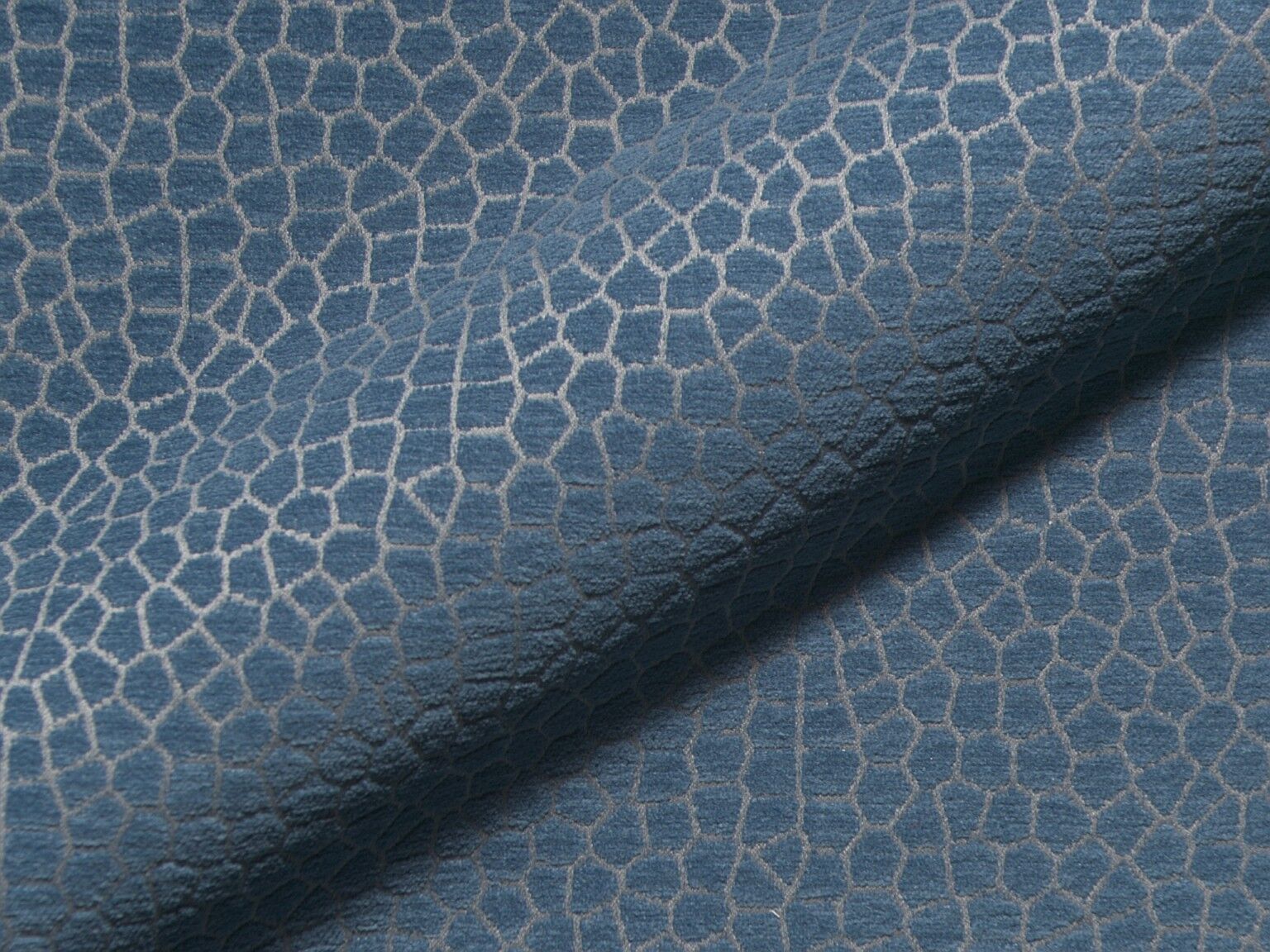 Melrose Fr 742 Ausgefallener Moderner Hoepke Polsterstoff Moebelstoff Gemustert Blau Grau