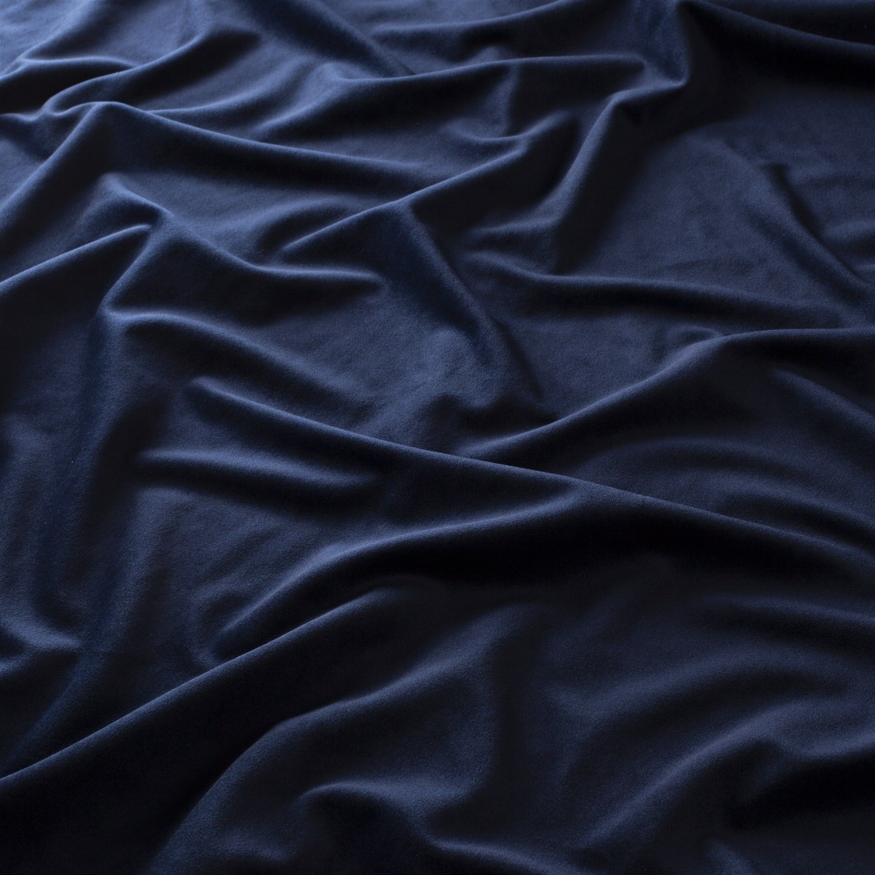 Ch2992 053 Heavens Gate Exklusiver Samt Velvet Vorhangstoff Polsterstoff Blau