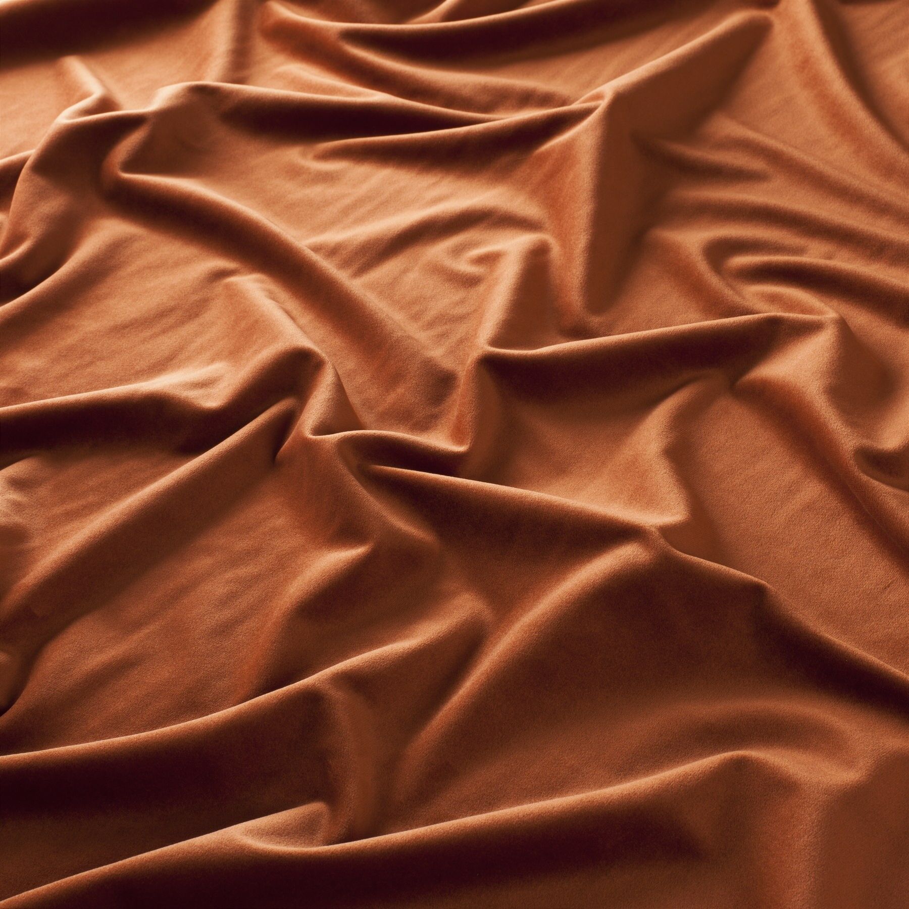 Ch2992 060 Heavens Gate Exklusiver Samt Velvet Vorhangstoff Polsterstoff Orange