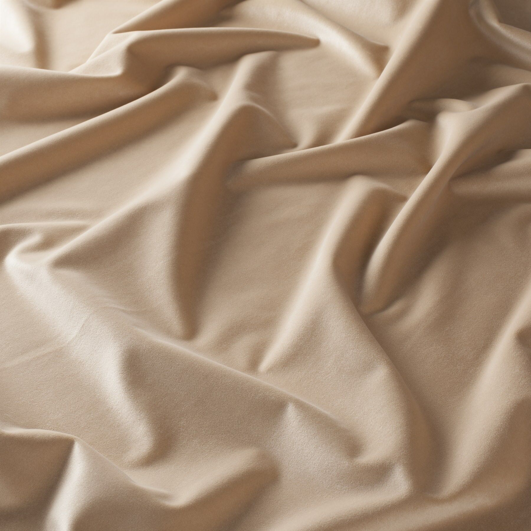 Ch2992 074 Heavens Gate Exklusiver Samt Velvet Vorhangstoff Polsterstoff Beige