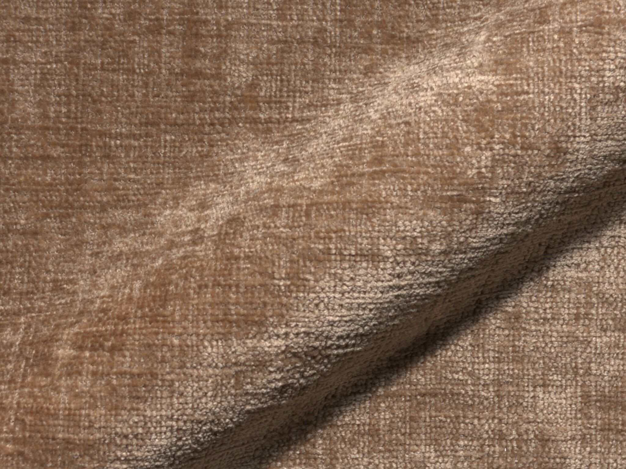 Molino 509 Weicher Chenille Polsterstoff Moebelstoff Hoepke Braun
