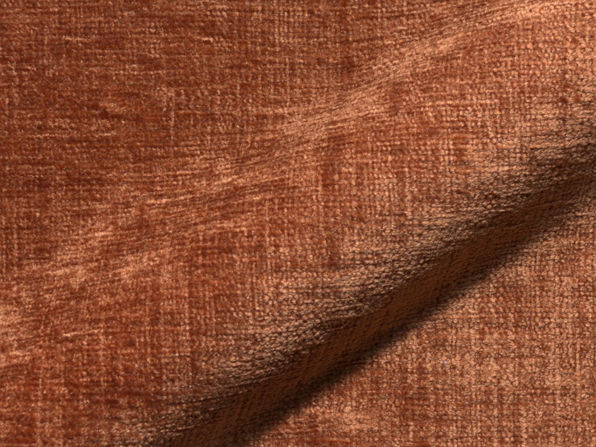 Molino 525 Weicher Chenille Polsterstoff Moebelstoff Hoepke Orange
