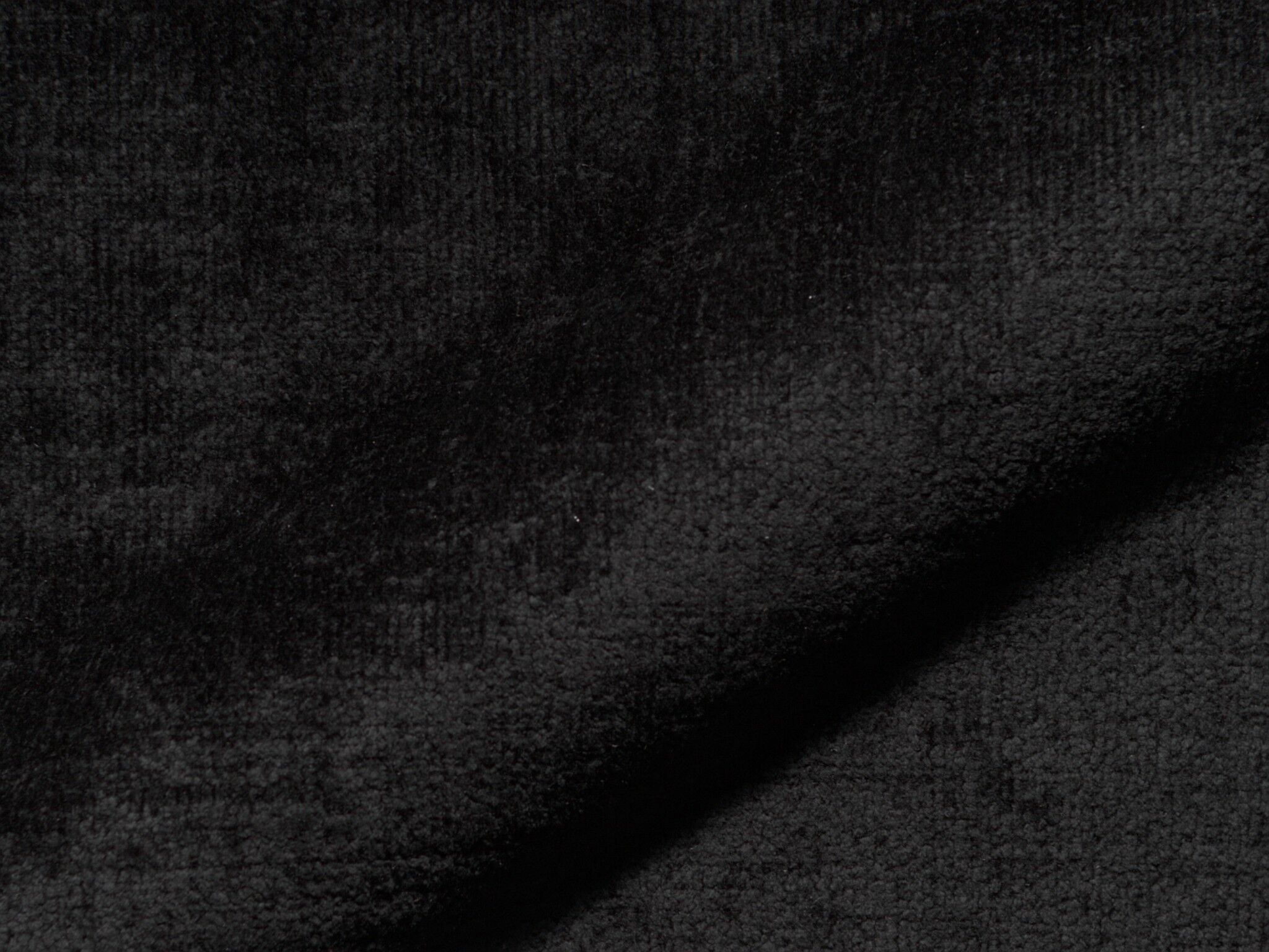 Molino 555 Weicher Chenille Polsterstoff Moebelstoff Hoepke Schwarz