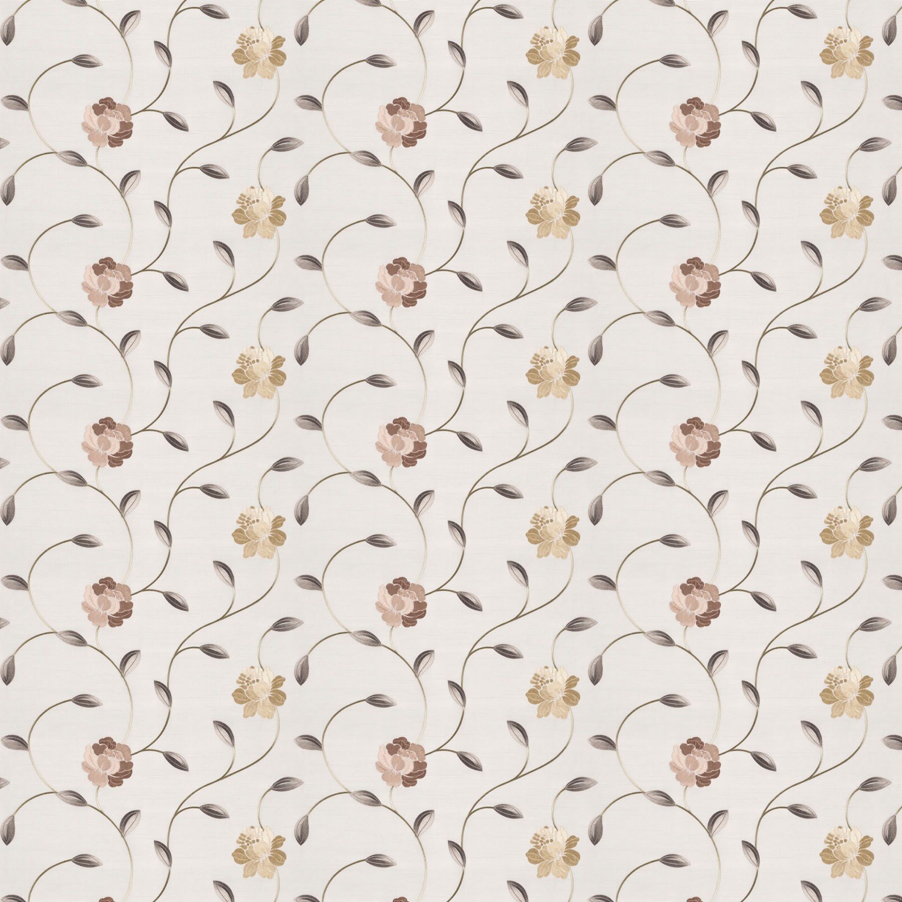 9 7109 177 Lupara Jab Vorhangstoff Meterware Mit Blumenmuster Beige 1
