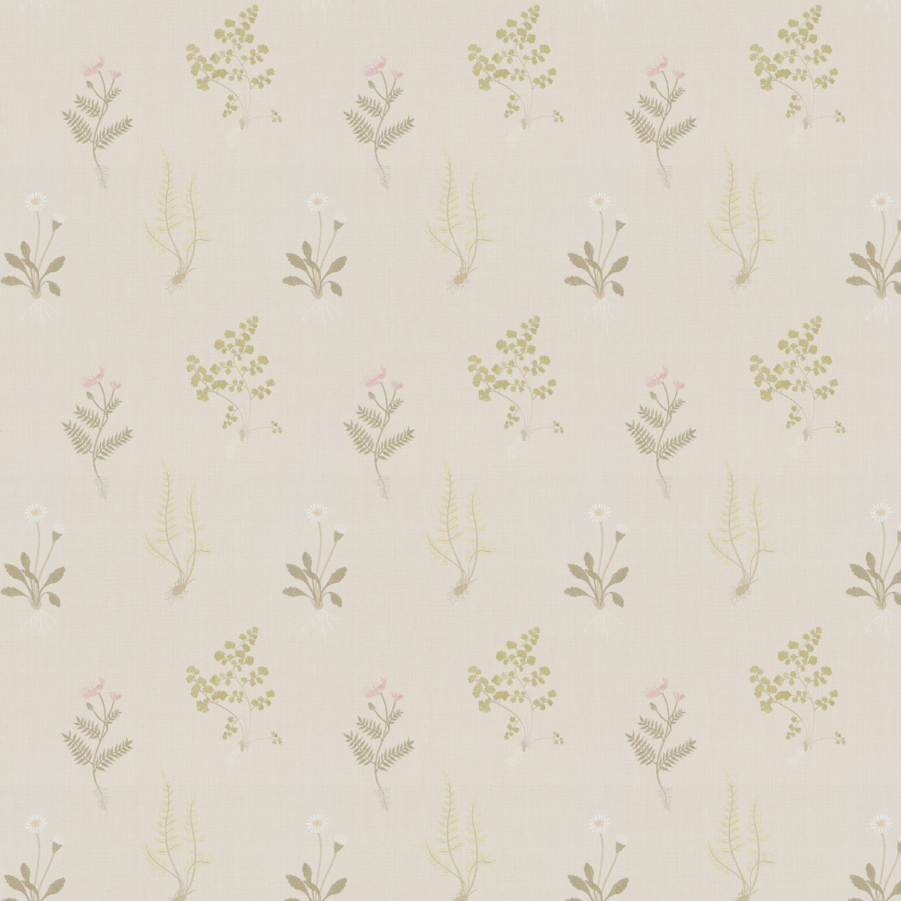 9 7834 071 Amberley Jab Vorhangstoff Meterware Mit Blumenmuster Beige 1