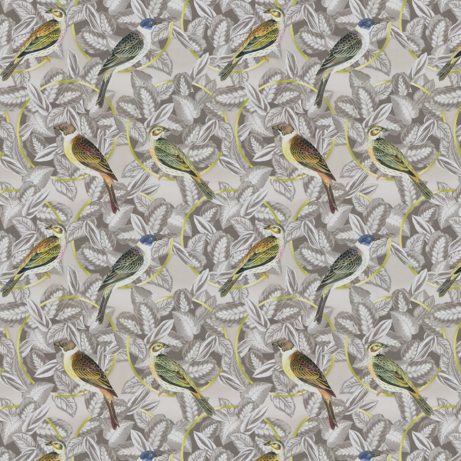 Ca1665 070 Hidden Paradise Jab Vorhangstoff Meterware Gemustert Beige 1