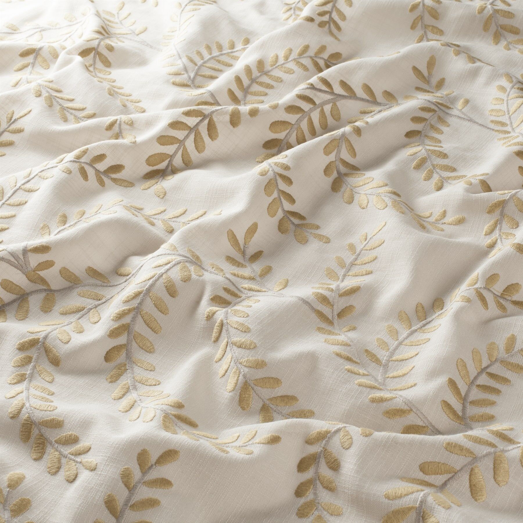 Gs1002 040 Jolie Jab Vorhangstoff Meterware Gemustert Beige Gelb