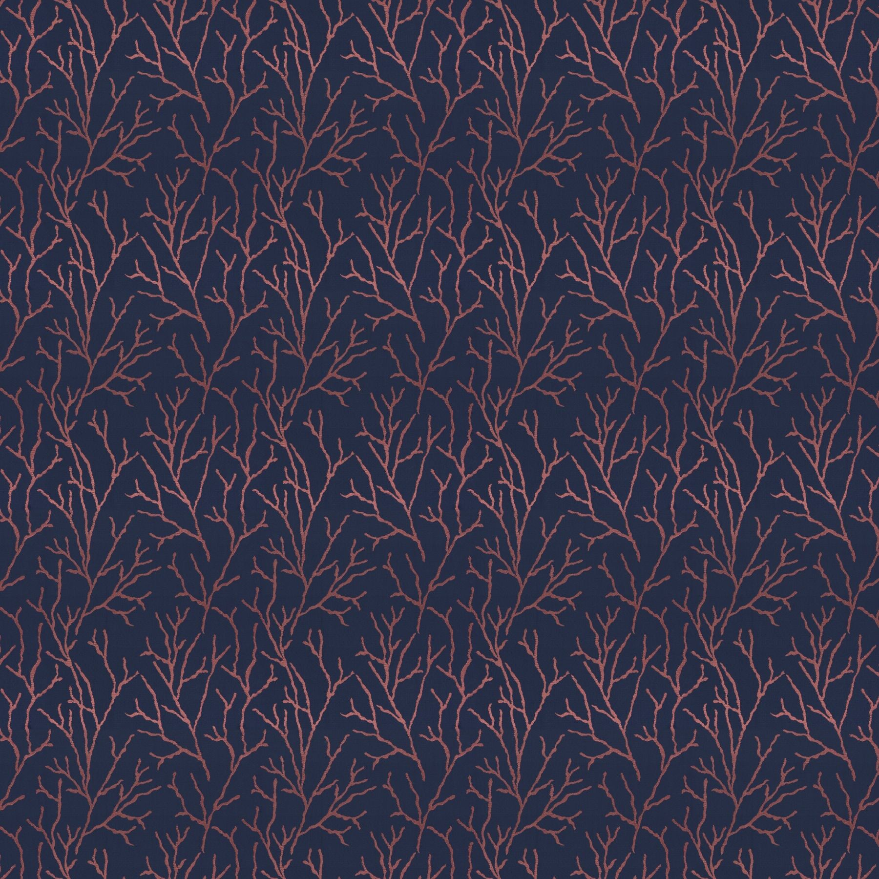 Gs1003 051 Coral Jab Vorhangstoff Meterware Gemustert Blau Rot 1