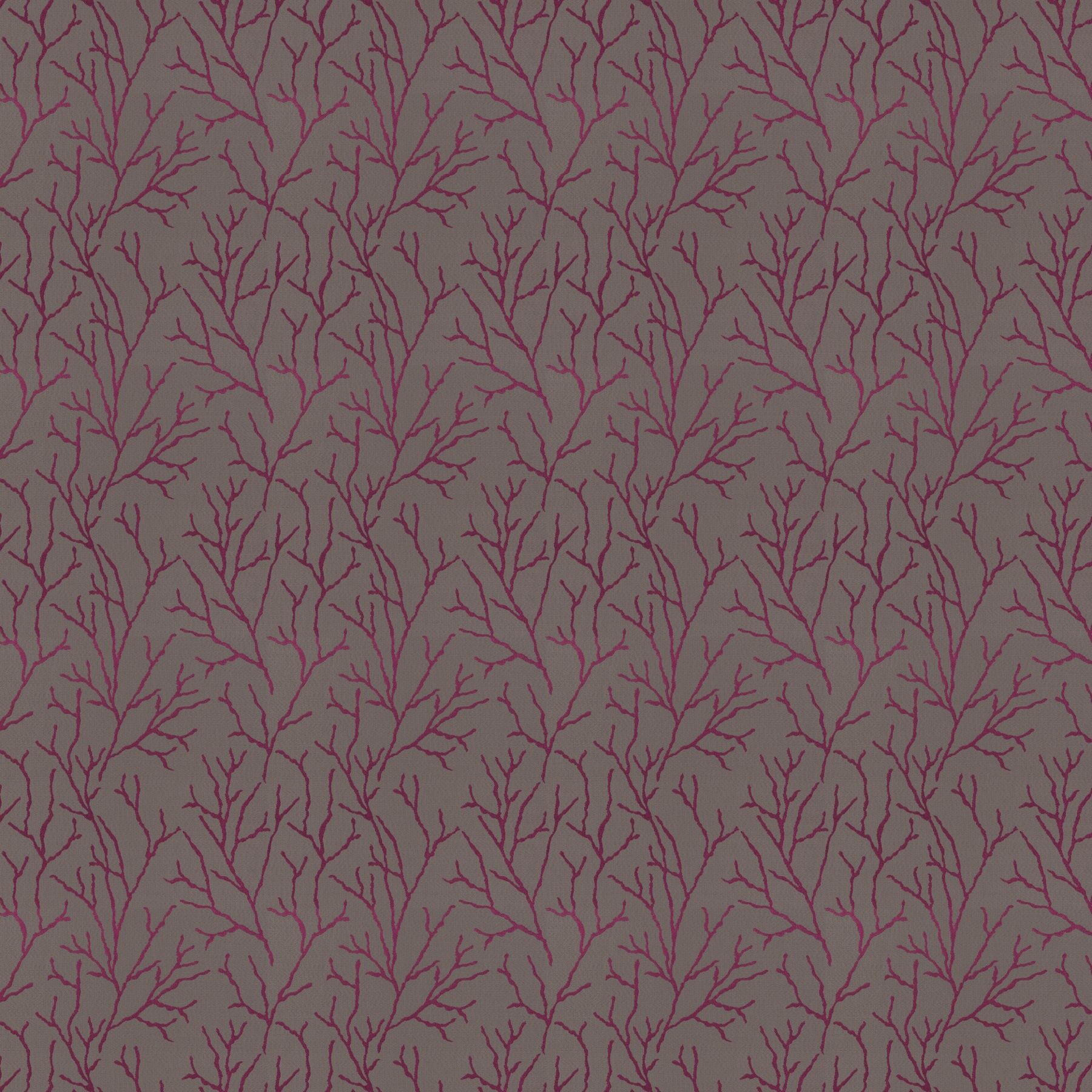 Gs1003 061 Coral Jab Vorhangstoff Meterware Gemustert Braun Pink 1