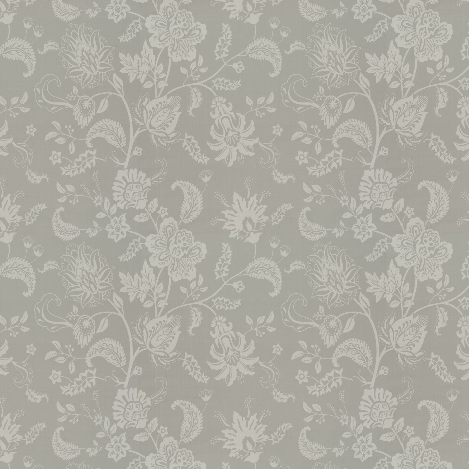 Ja7073 070 Fleur Jab Vorhangstoff Meterware Mit Blumenmuster Grau 1