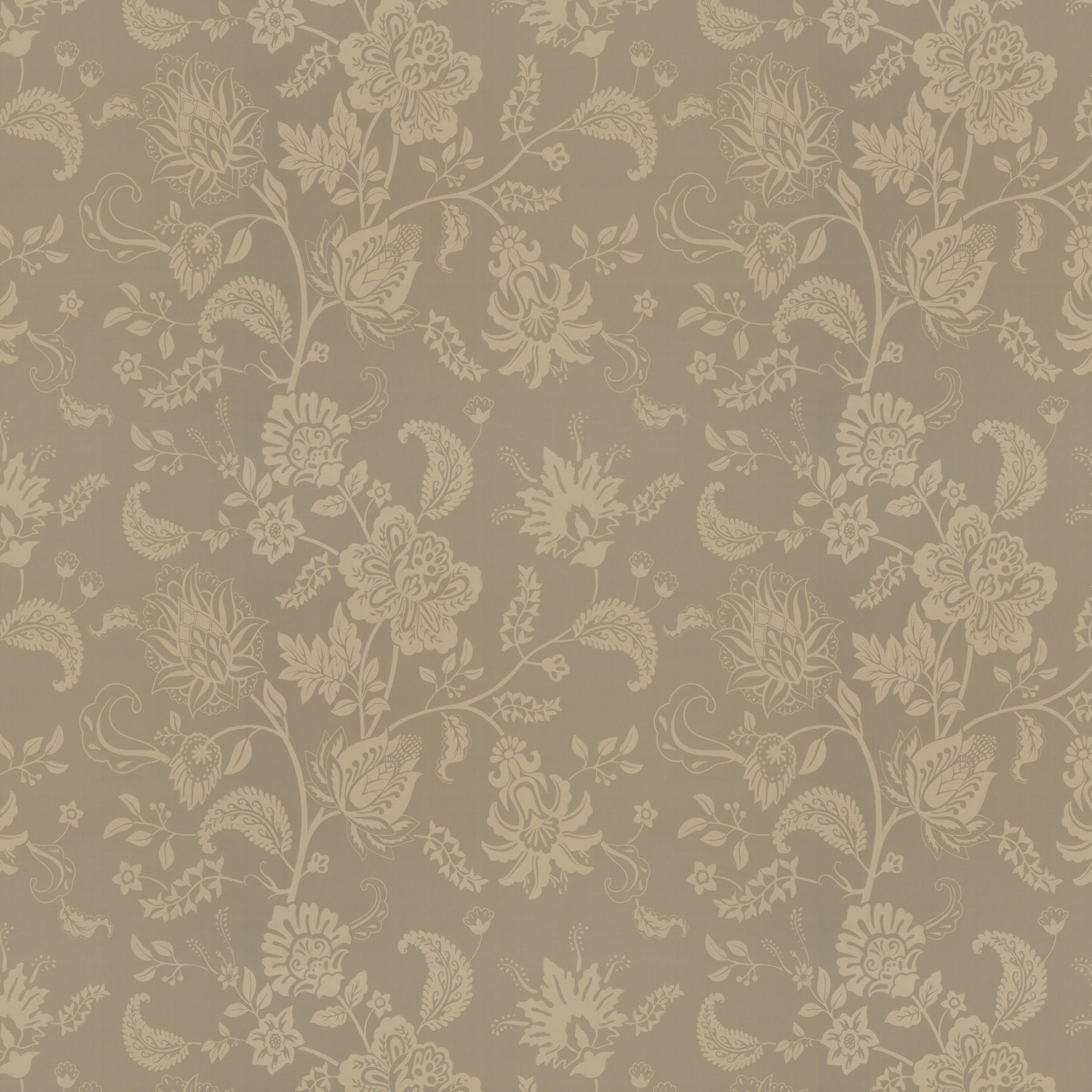 Ja7073 071 Fleur Jab Vorhangstoff Meterware Mit Blumenmuster Braun 1