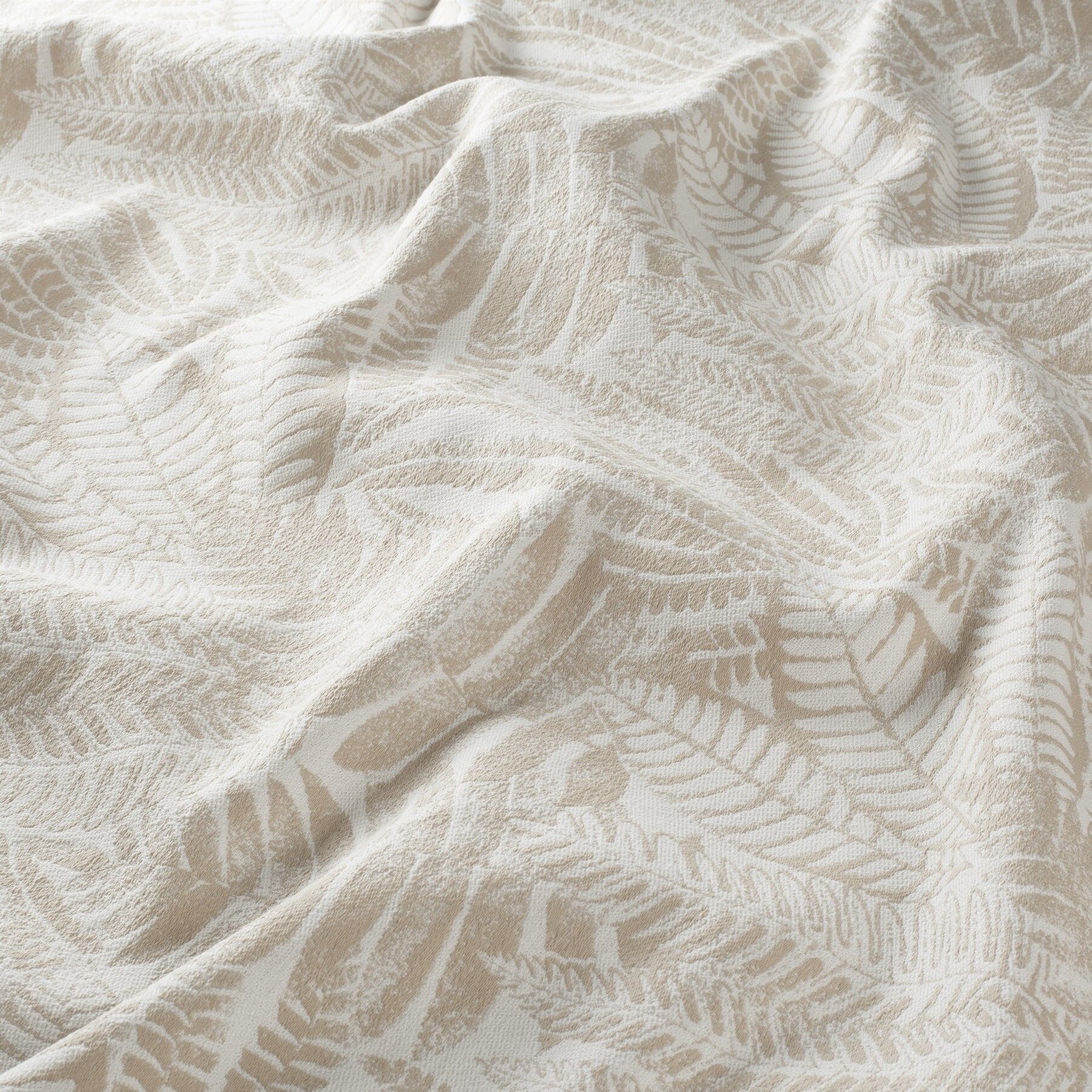 Ja7075 070 Palmera Jab Vorhangstoff Meterware Gemustert Beige