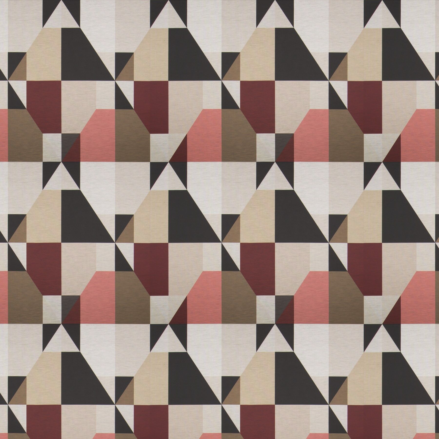 Ca1468 060 Mondano Jab Vorhangstoff Meterware Gemustert Rot 1