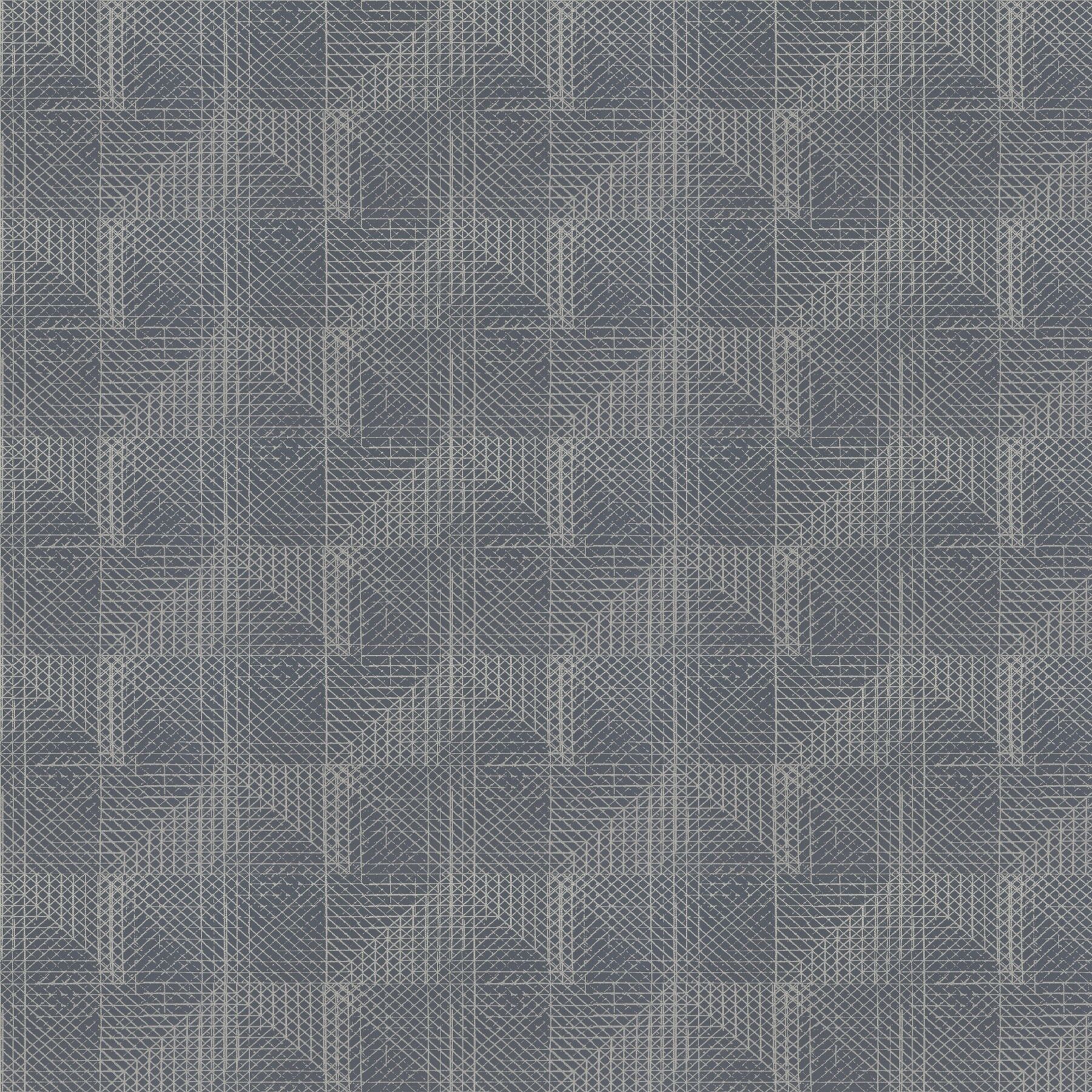 9 7924 050 Ice Crystal Jab Vorhangstoff Meterware Gemustert Blau 1
