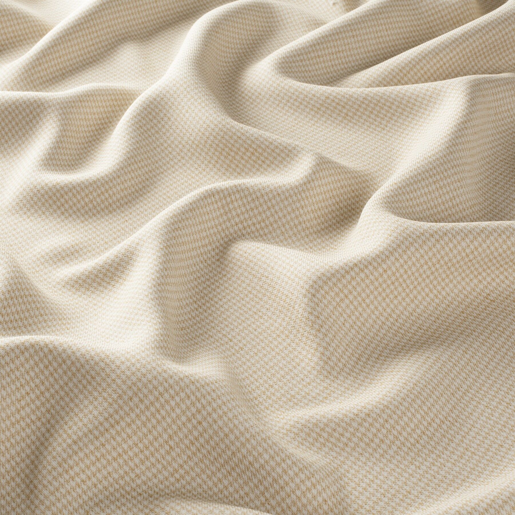 9 6055 040 Casella Jab Vorhangstoff Meterware Gemustert Gelb Beige