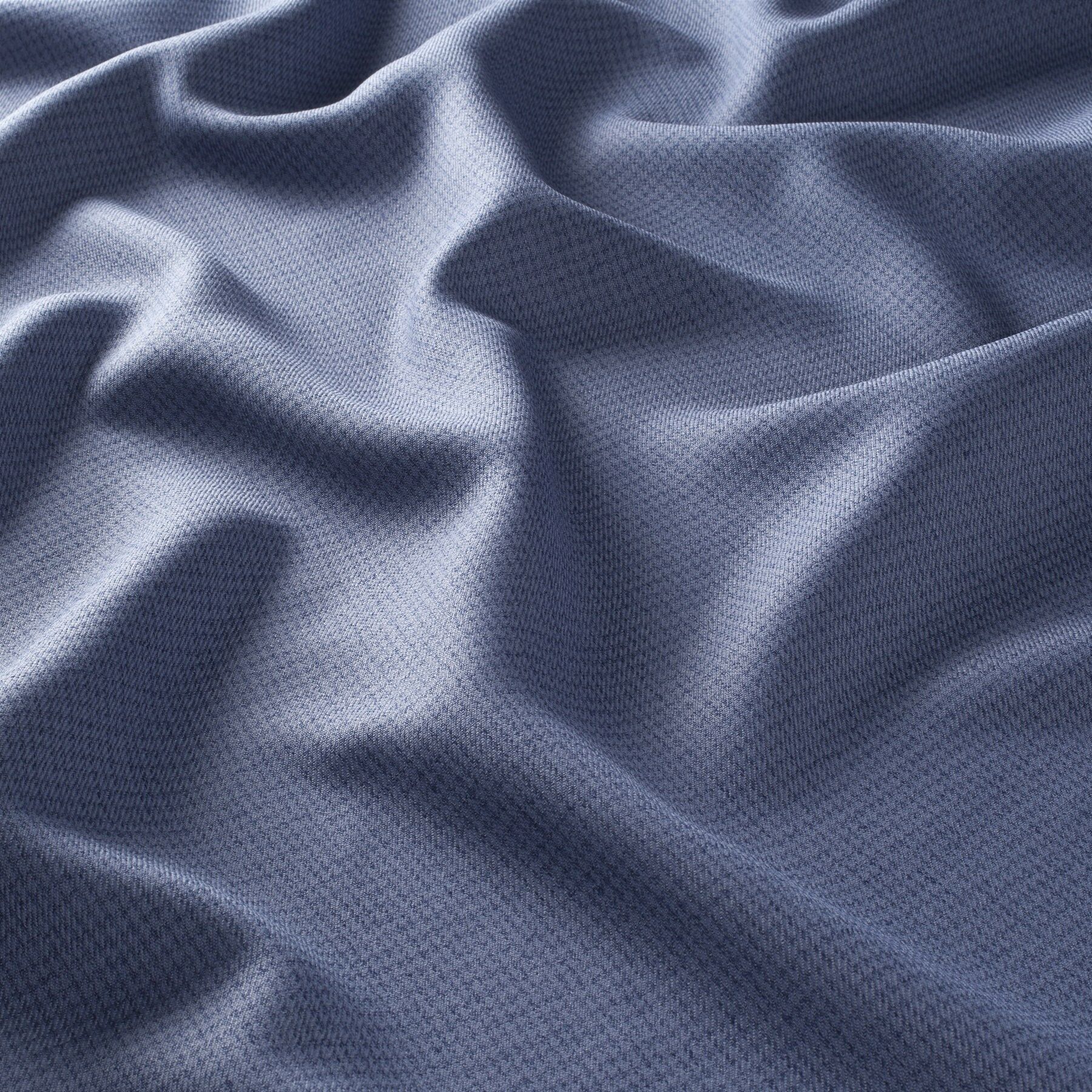9 6055 050 Casella Jab Vorhangstoff Meterware Gemustert Blau