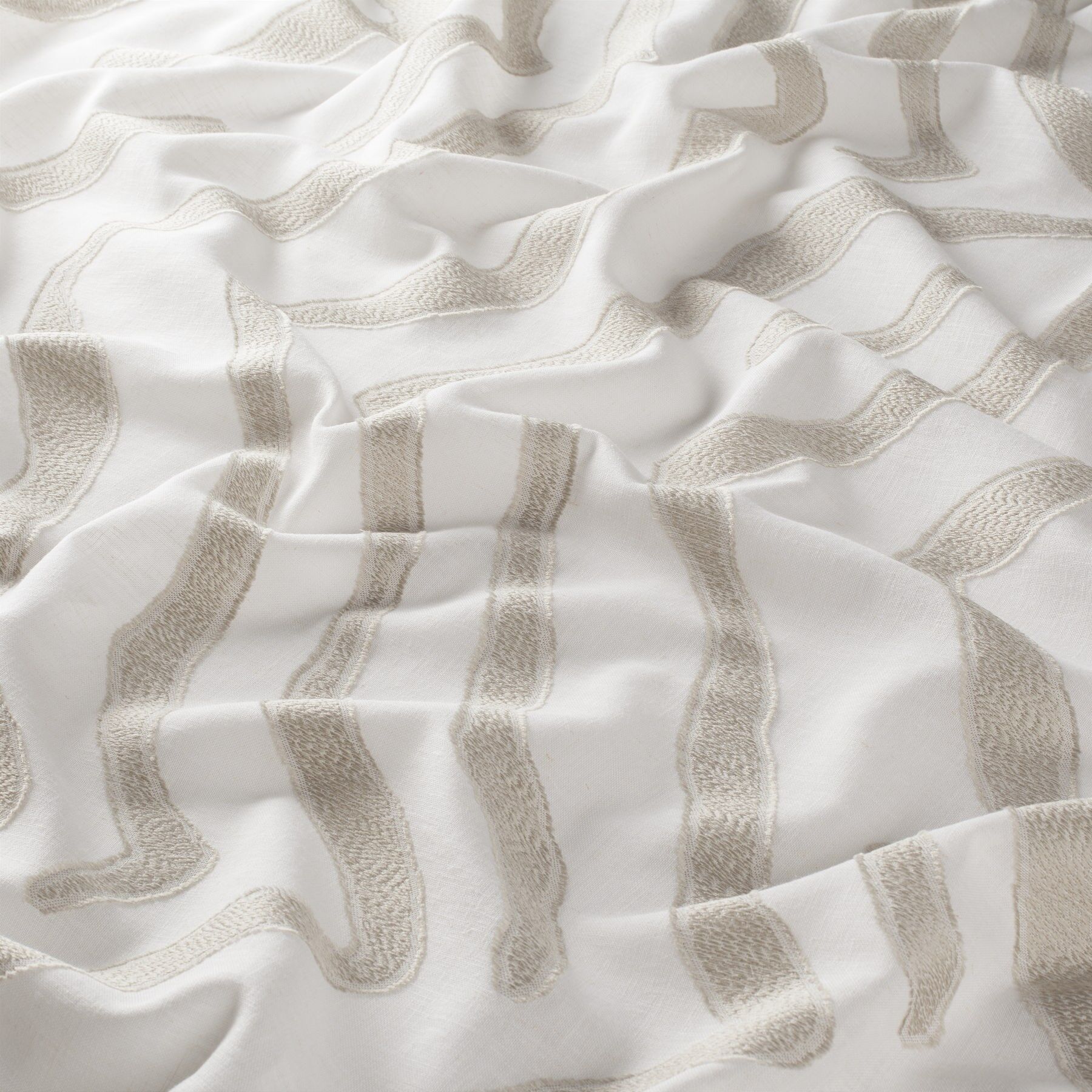 Ca1777 070 Wild Poetry Jab Vorhangstoff Meterware Gemustert Beige Weiss