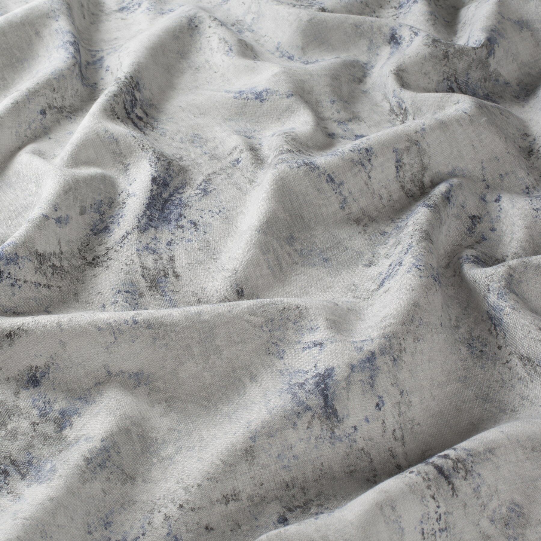 Ch3066 050 Cloud Dancer Jab Vorhangstoff Meterware Gemustert Blau