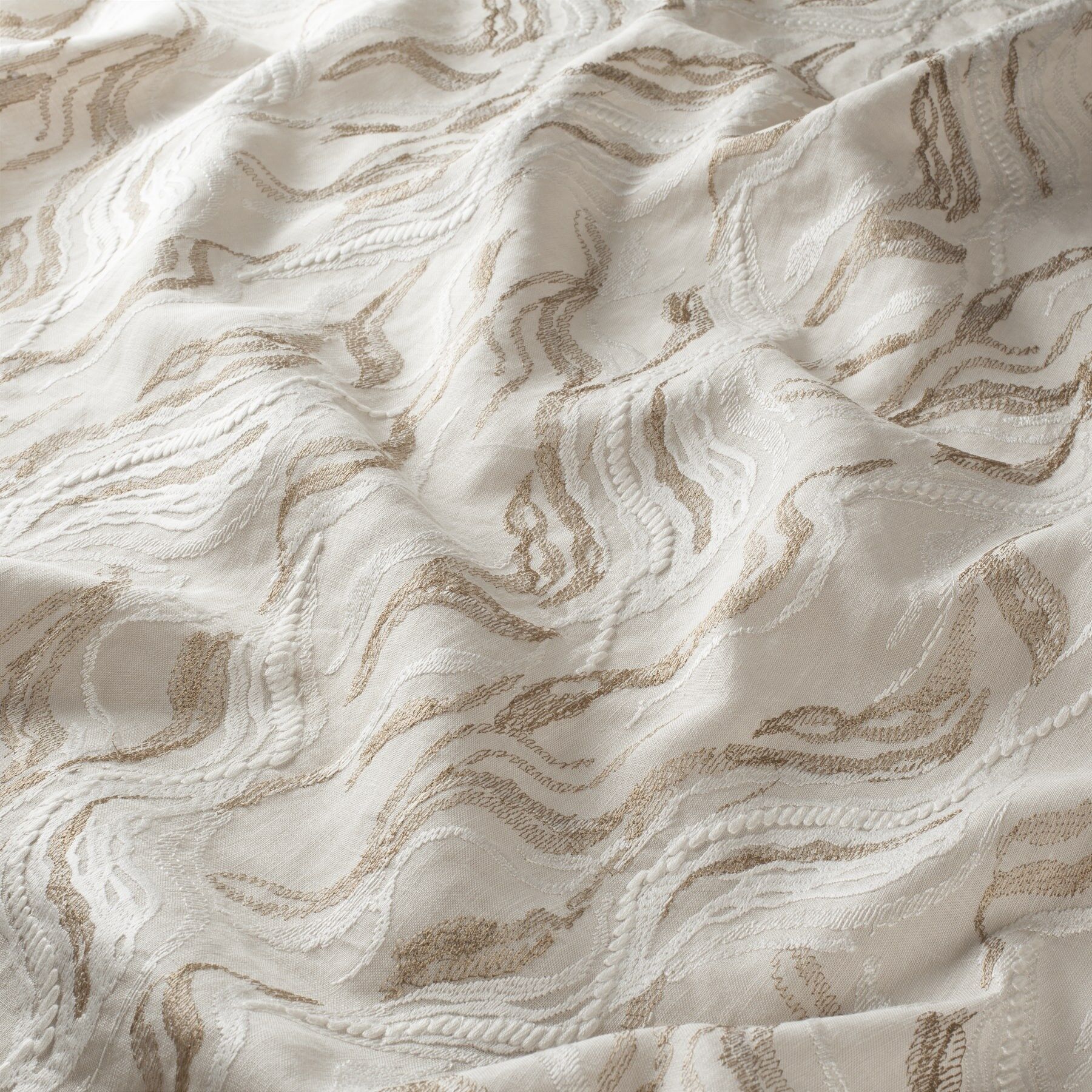 Ch3180 070 Pretty Day Jab Vorhangstoff Meterware Gemustert Beige