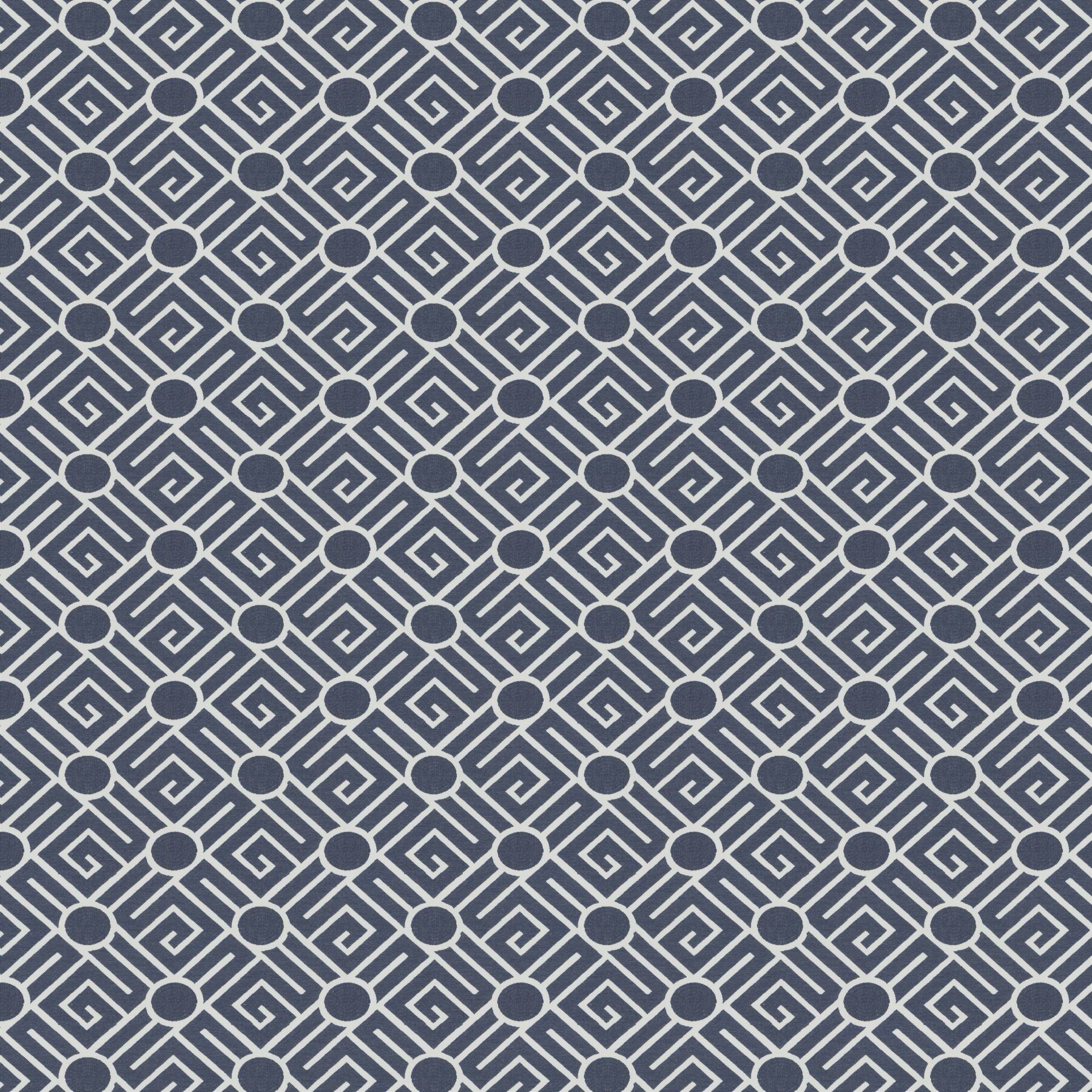 Ch3232 050 Only U Jab Vorhangstoff Meterware Gemustert Blau 1