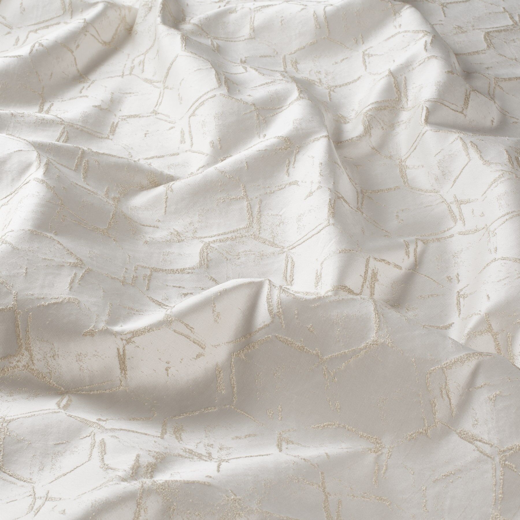 Ja7000 071 Vivace Jab Vorhangstoff Meterware Gemustert Creme Beige