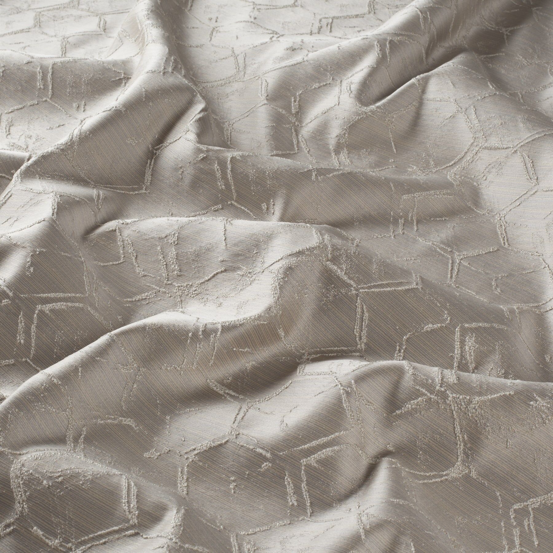 Ja7000 072 Vivace Jab Vorhangstoff Meterware Gemustert Beige