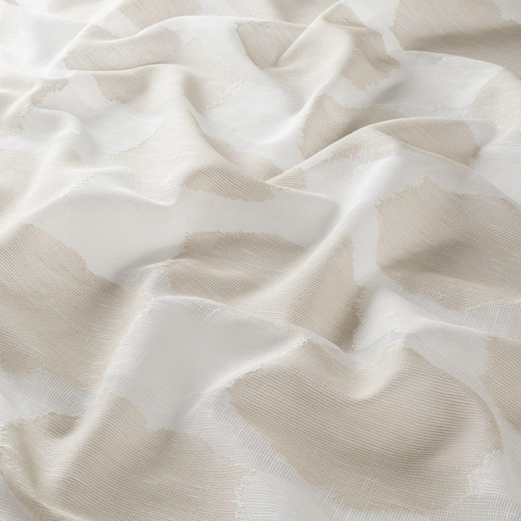 Ja7088 070 Chains Jab Vorhangstoff Meterware Gemustert Beige