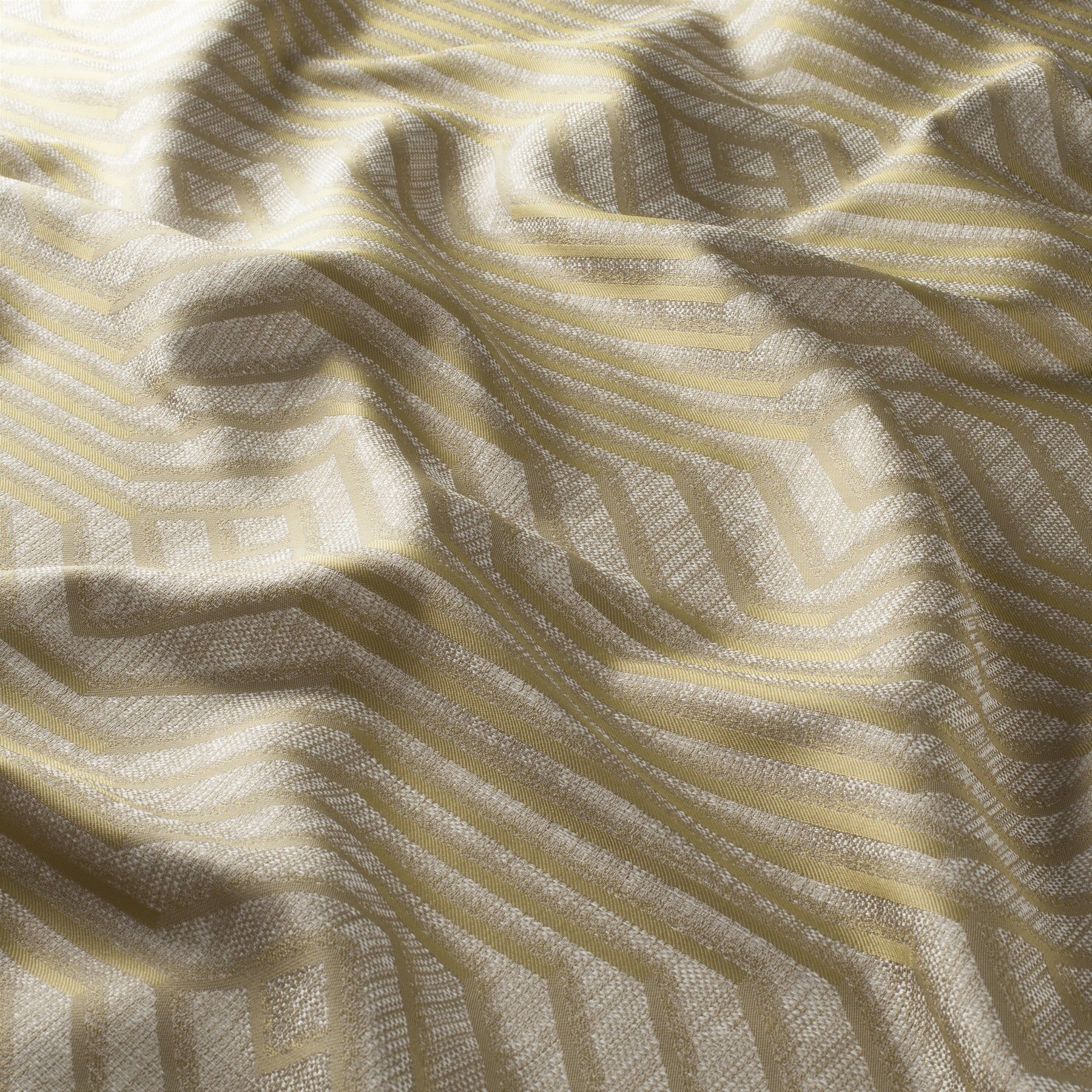 Ja7118 030 Amaris Jab Vorhangstoff Meterware Gemustert Gold