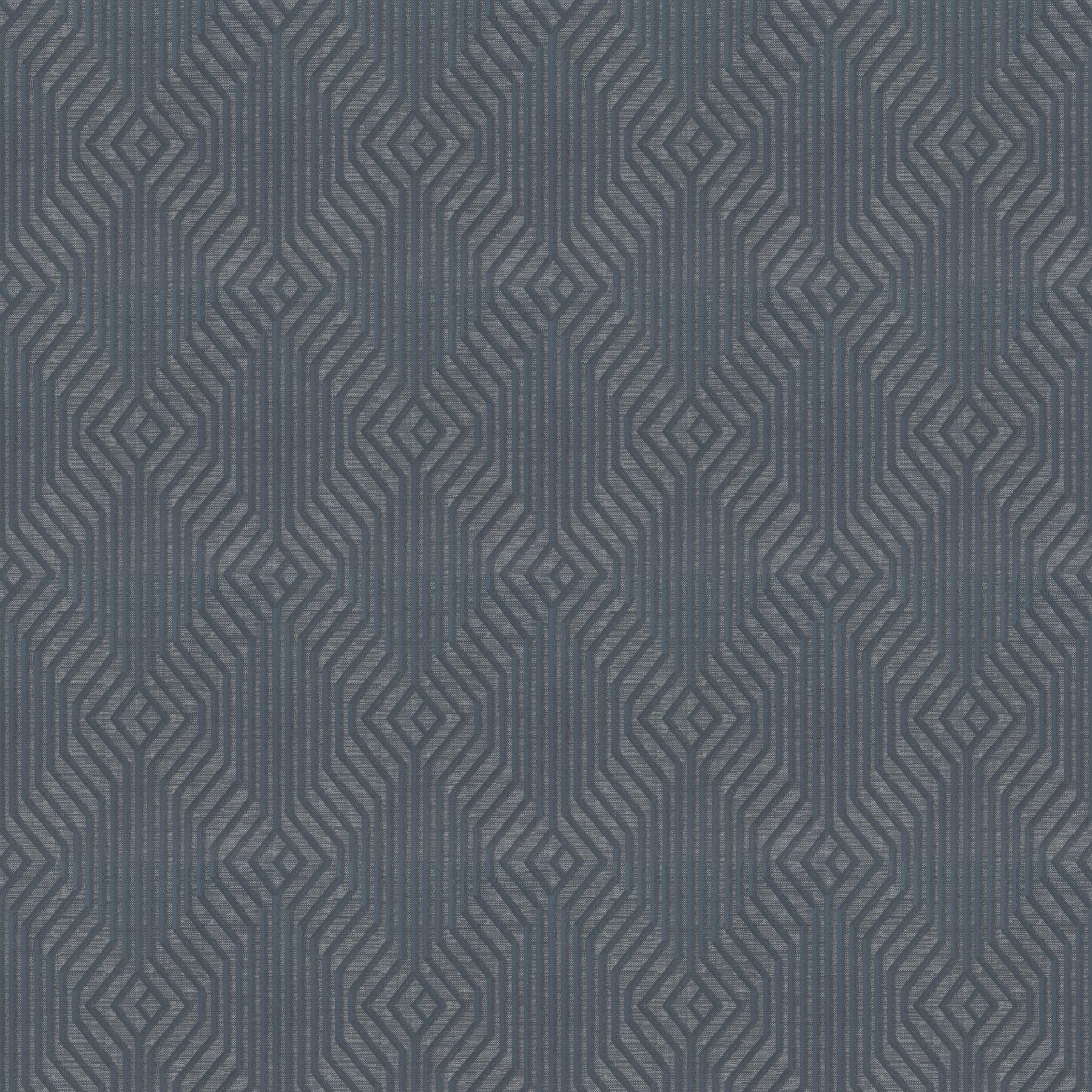 Ja7118 050 Amaris Jab Vorhangstoff Meterware Gemustert Blau 1
