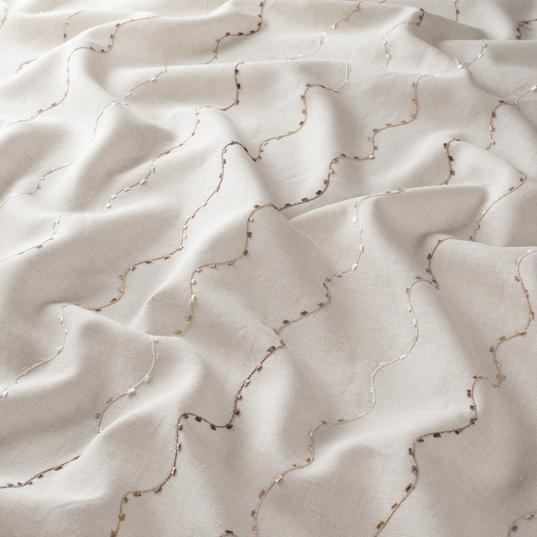 Ja7096 072 Lany Jab Vorhangstoff Meterware Gemustert Beige
