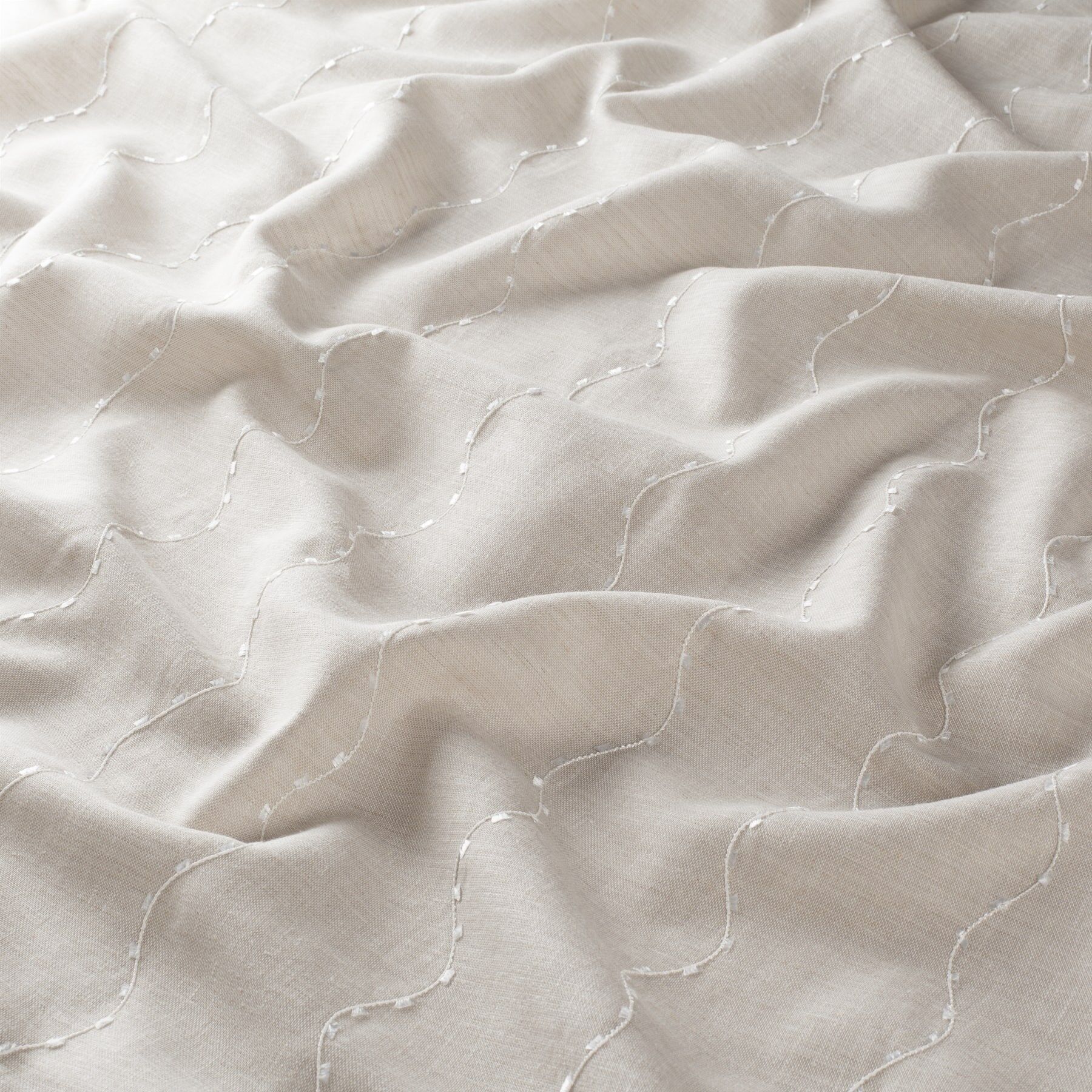 Ja7096 073 Lany Jab Vorhangstoff Meterware Gemustert Beige