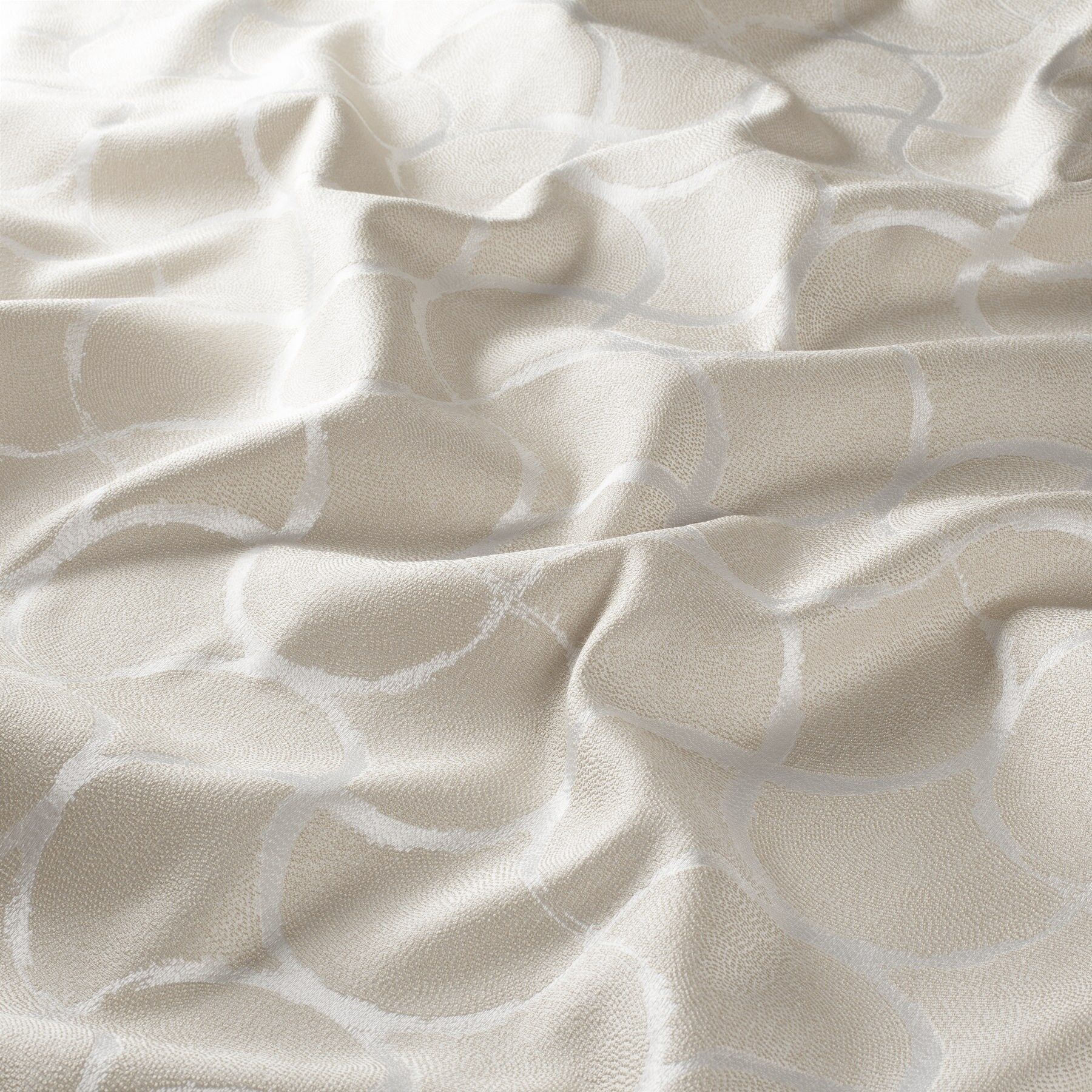Ja7112 071 Mosaic Jab Vorhangstoff Meterware Gemustert Beige