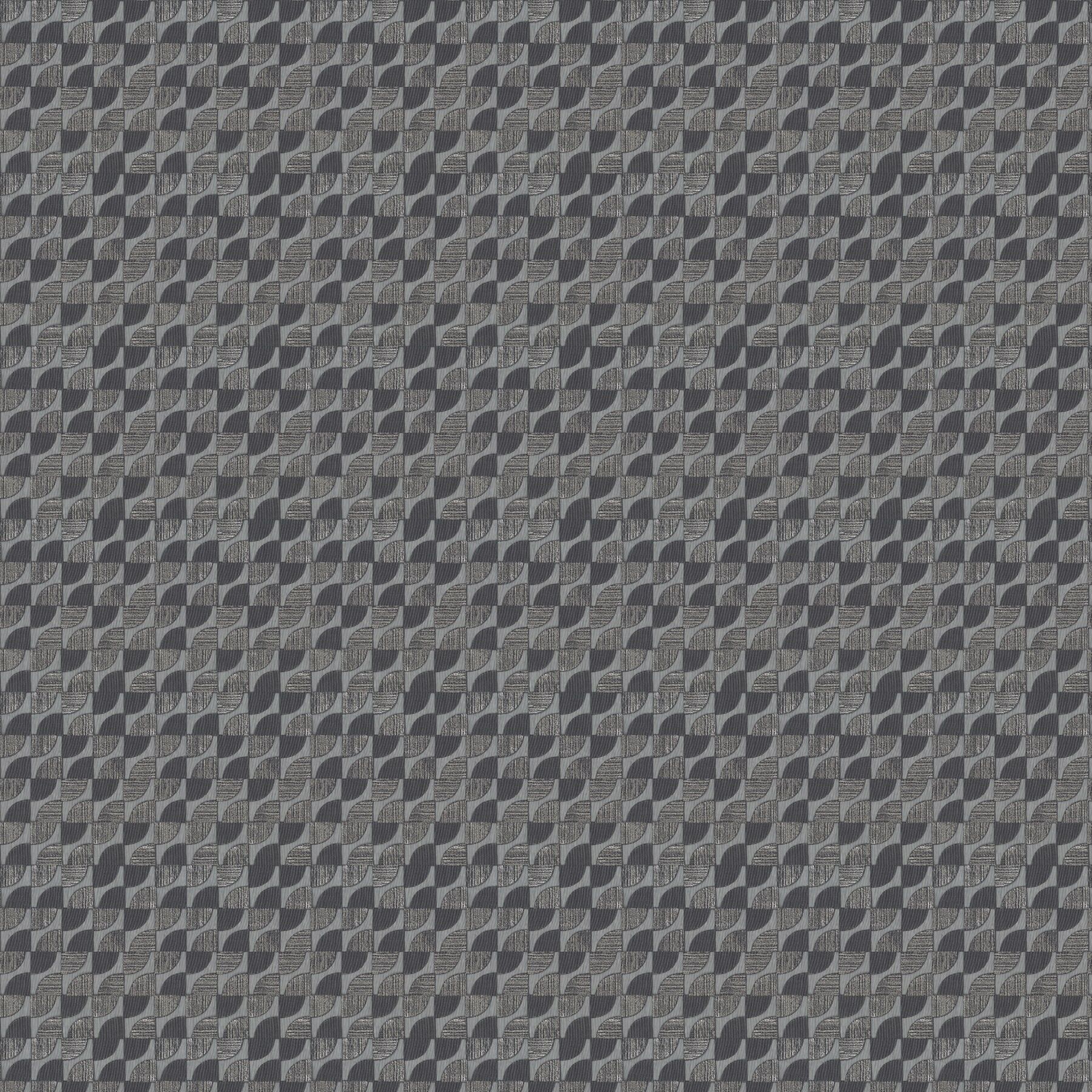 Ja8069 092 Solaire Jab Vorhangstoff Meterware Gemustert Grau 1