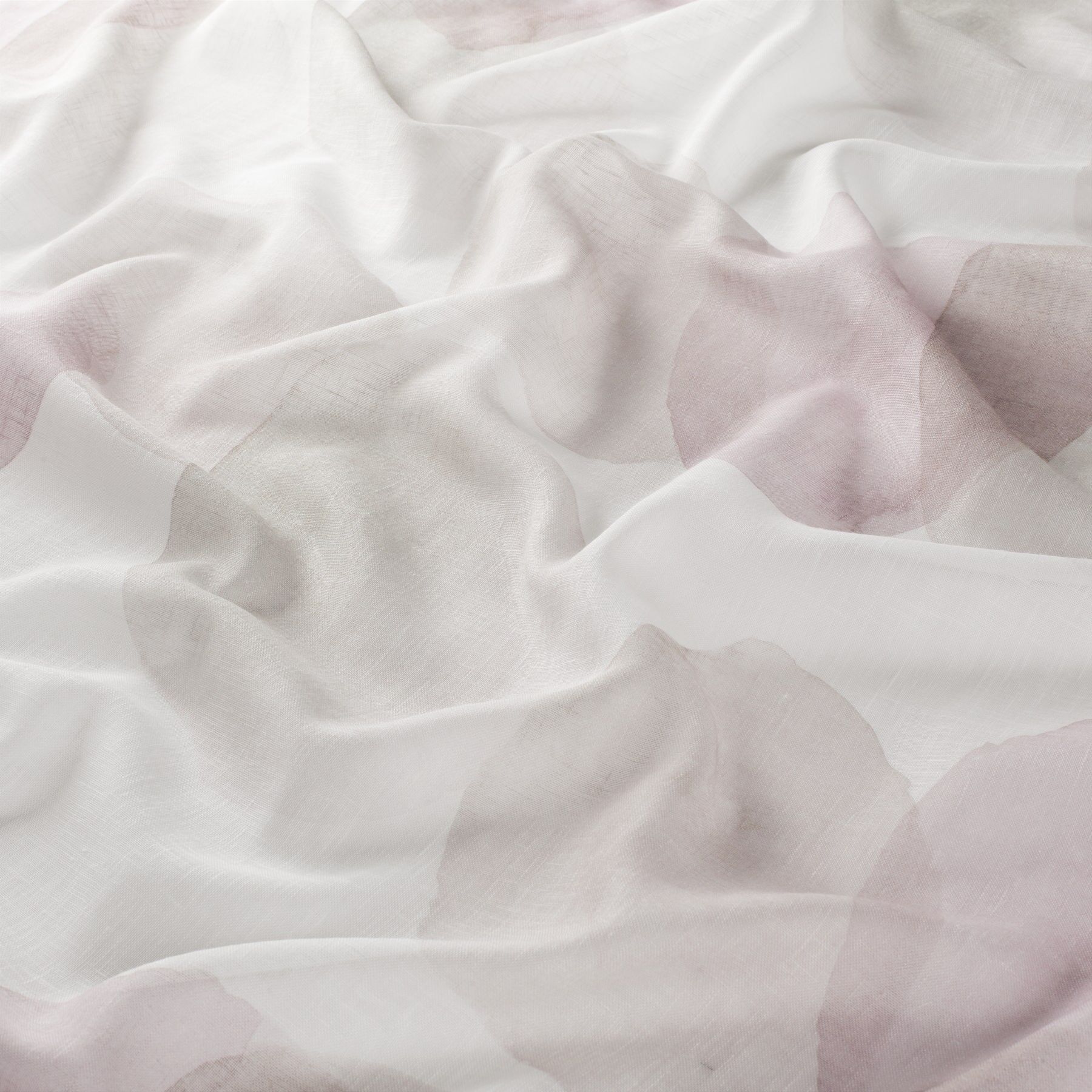 Ja8075 060 Watercolour Jab Vorhangstoff Meterware Gemustert Weiss Rosa