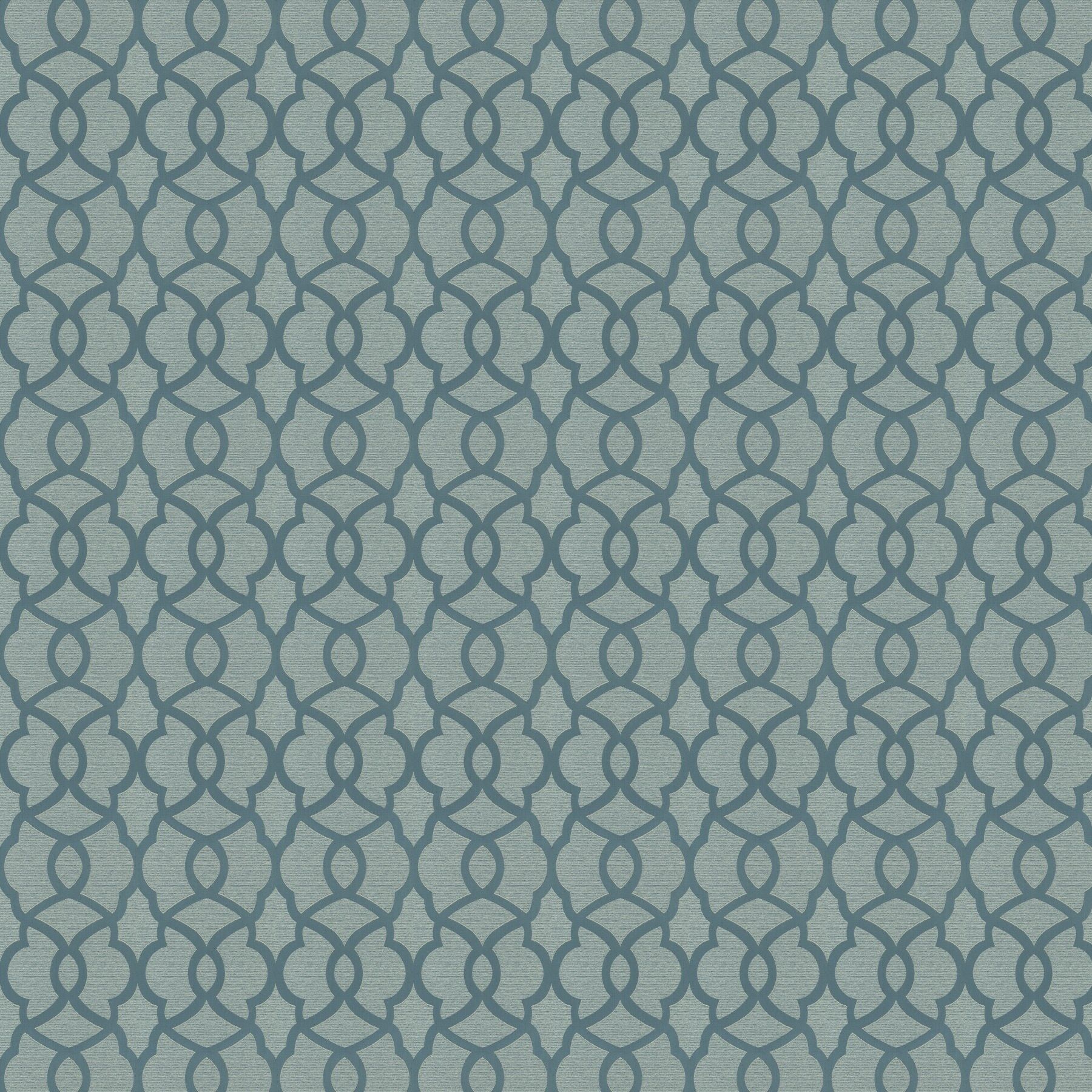 Ja7143 050 Trellis Jab Vorhangstoff Meterware Gemustert Blau 1