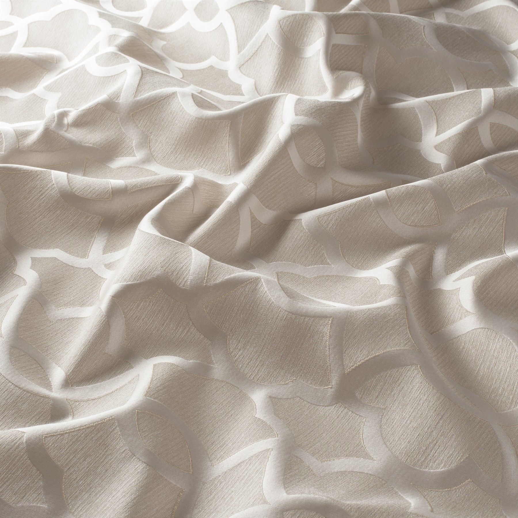 Ja7143 071 Trellis Jab Vorhangstoff Meterware Gemustert Beige