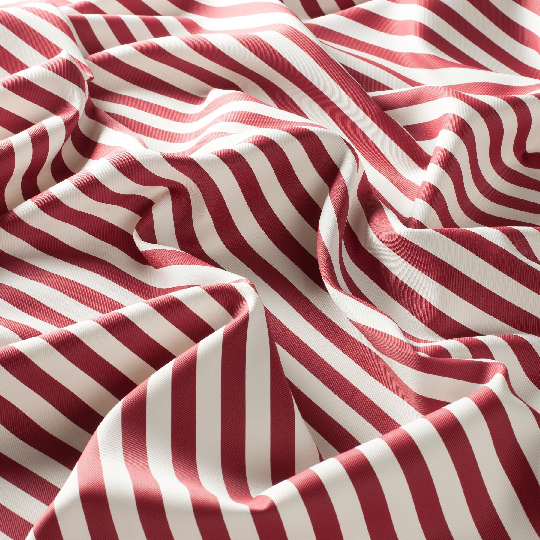 9 7483 010 Marylin Jab Vorhangstoff Meterware Gestreift Rot