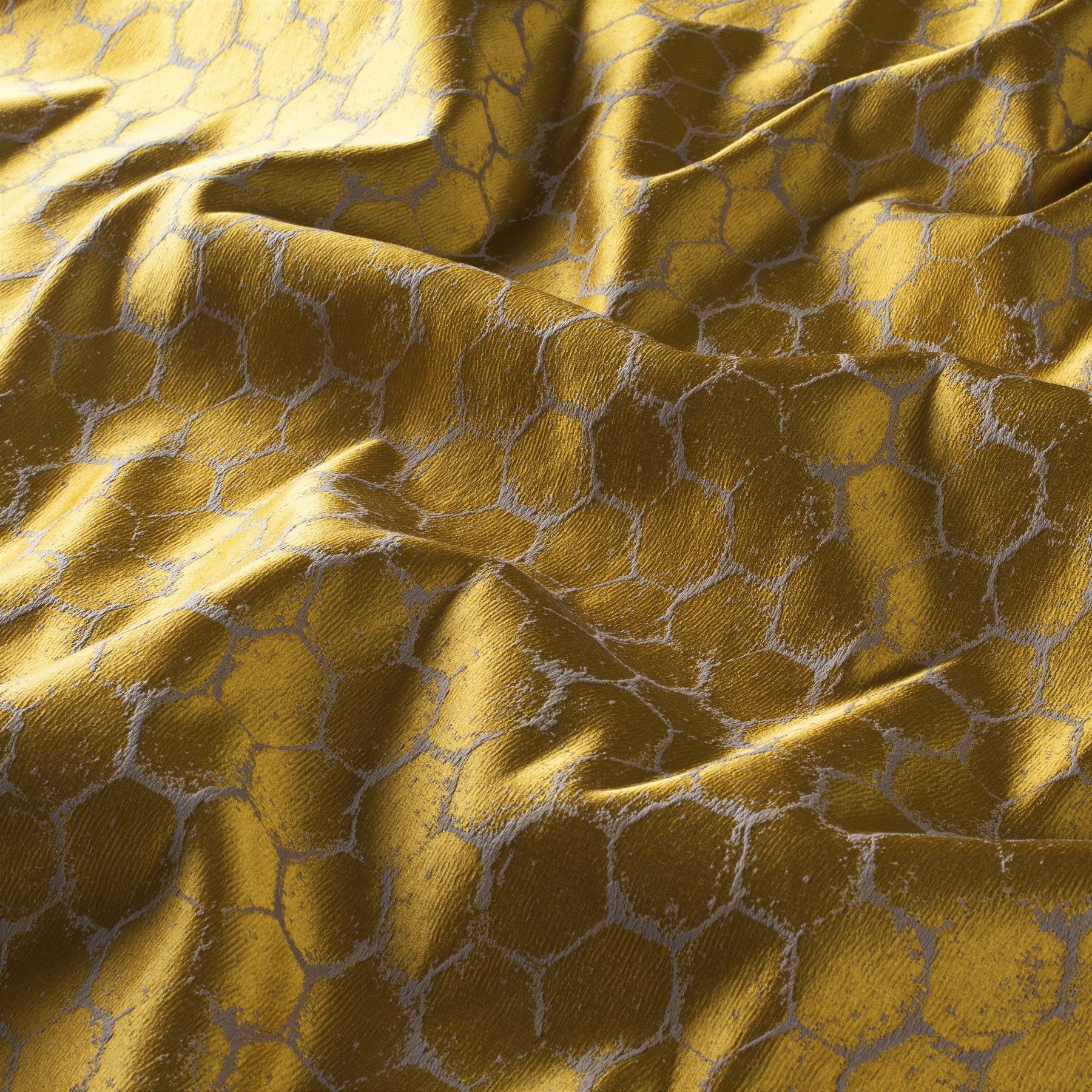 Ca1587 040 Crystallized Jab Vorhangstoff Meterware Gemustert Gold