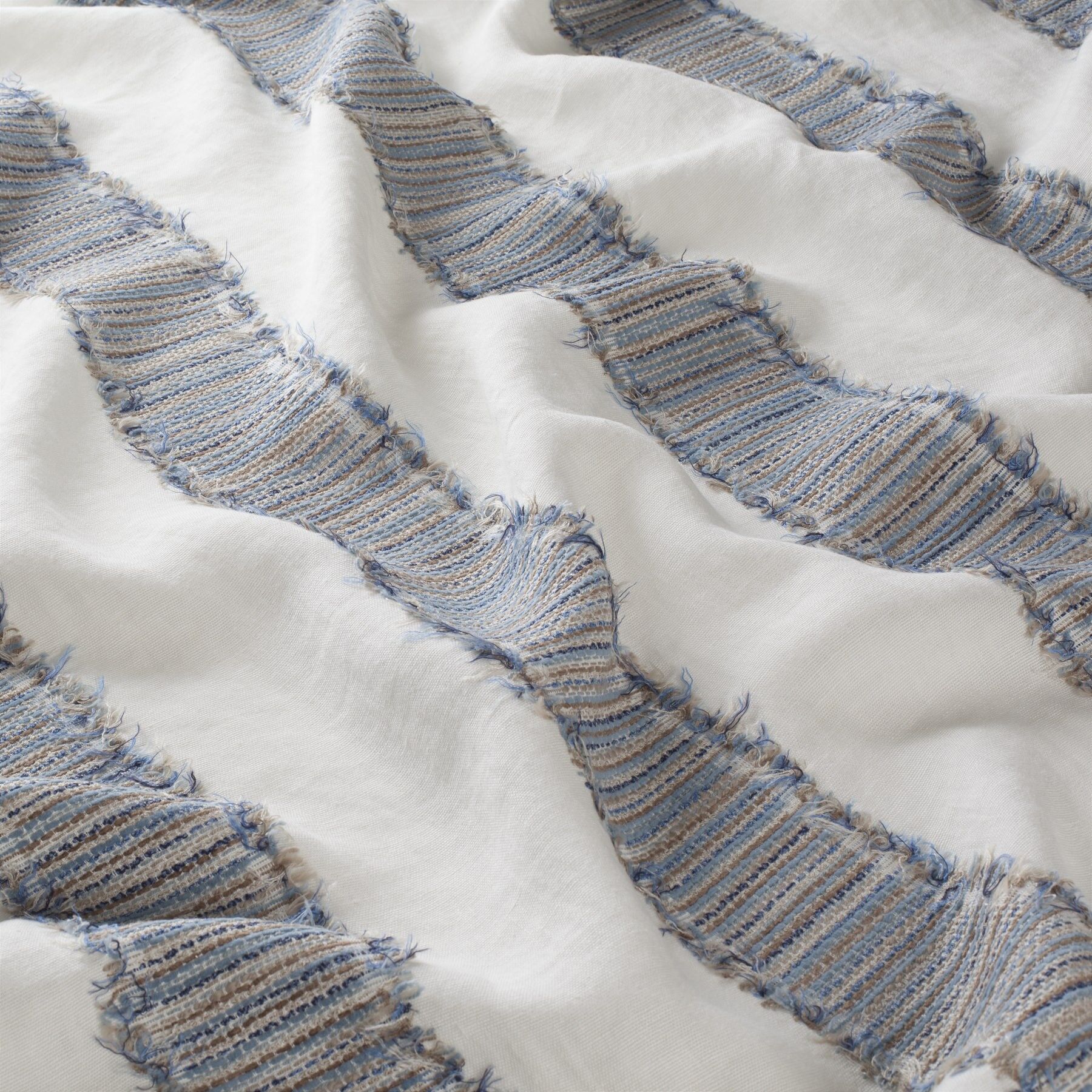 9 7915 050 Albertville Jab Vorhangstoff Meterware Gestreift Blau