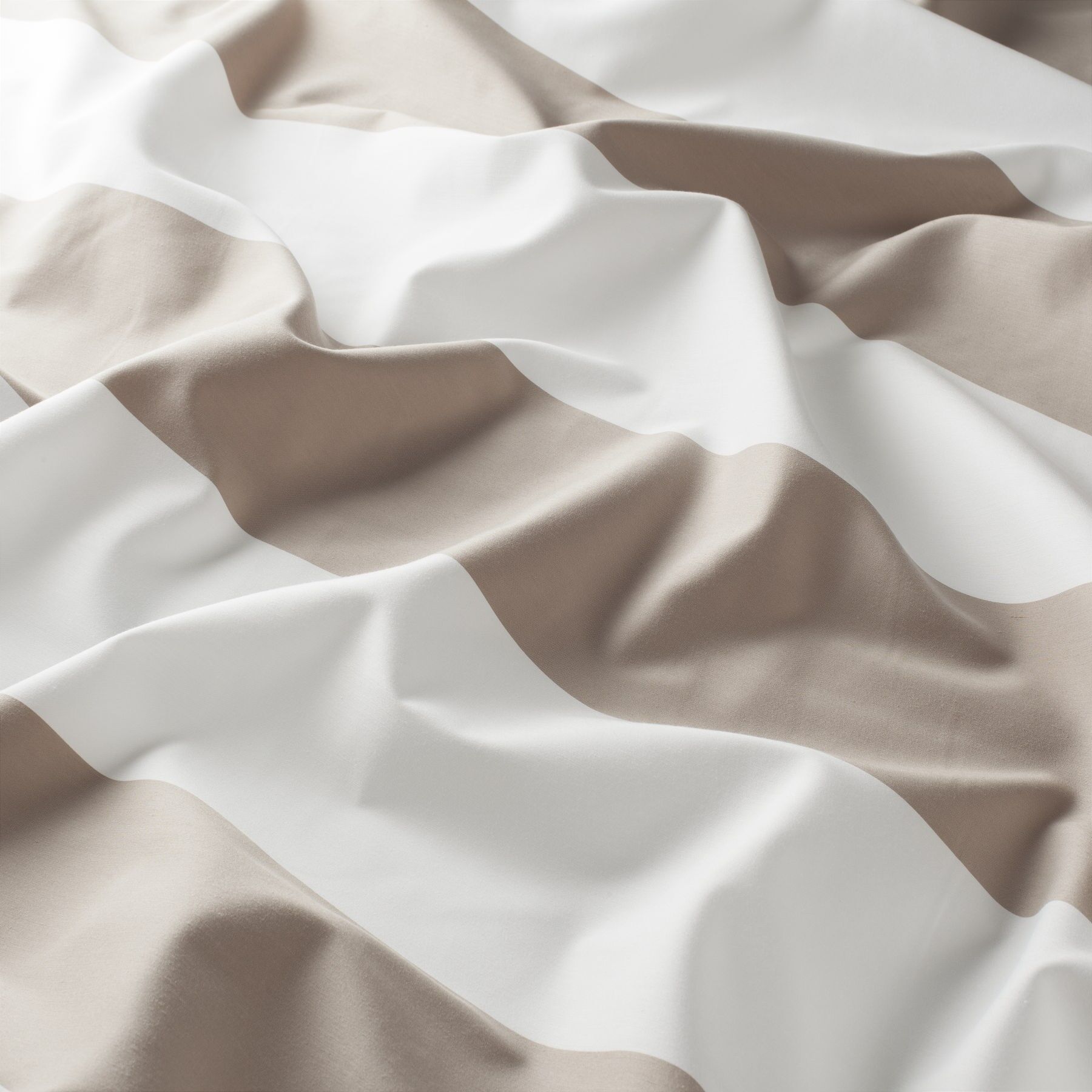 Gs1013 020 Holiday Stripe Jab Vorhangstoff Meterware Gestreift Braun Beige