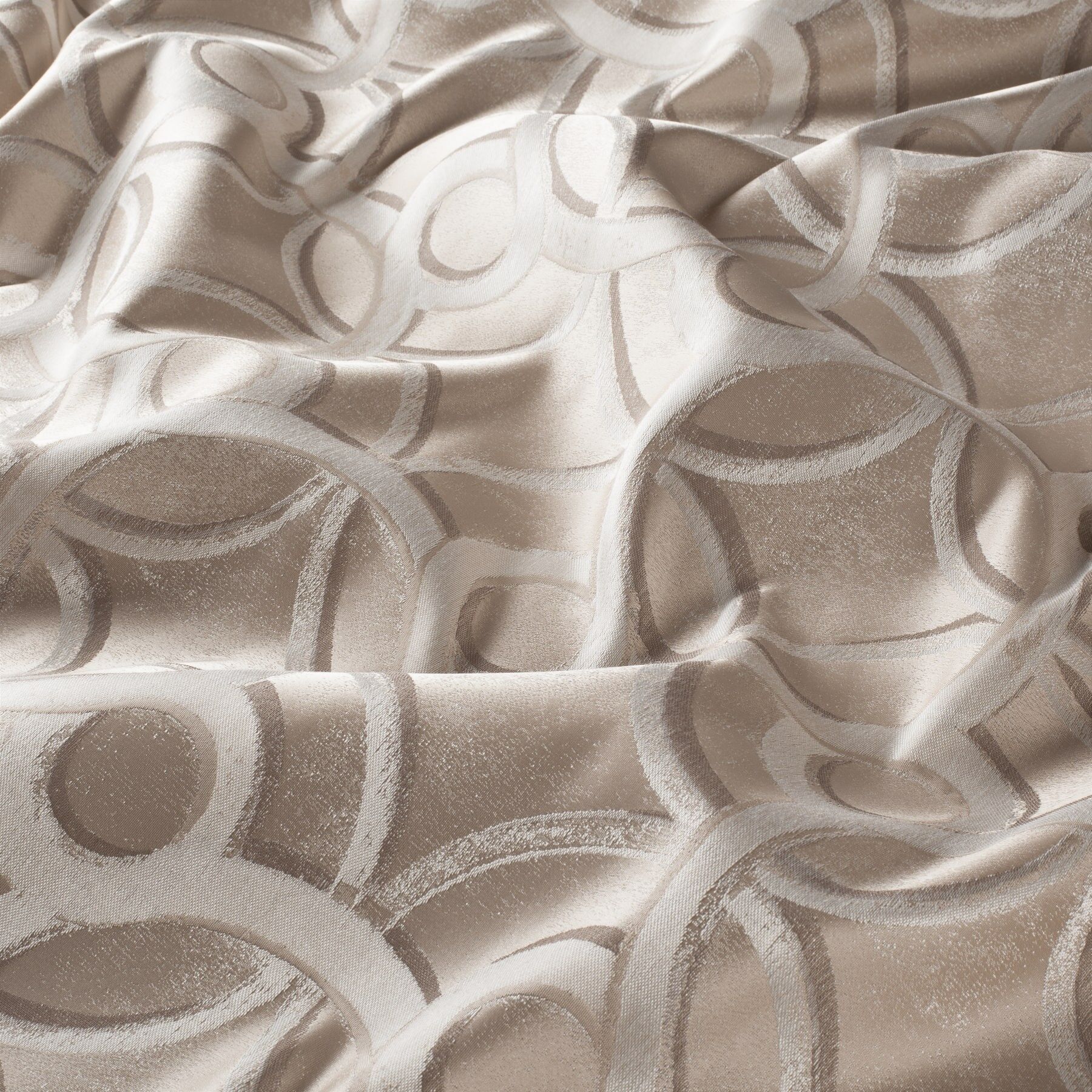 Ja7010 070 Mauro Moderne Jab Anstoetz Vorhaenge Dekostoff Gemustert Beige Braun