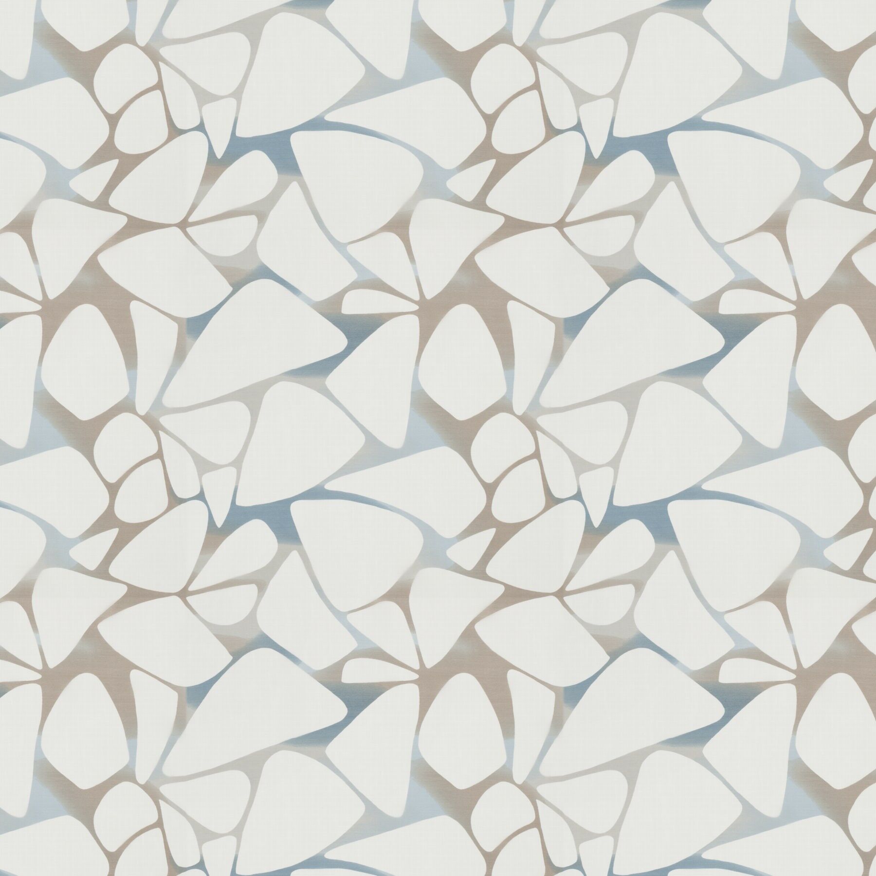 1 8780 050 Fancy Jab Vorhangstoff Meterware Gemustert Weiss Blau Beige 1